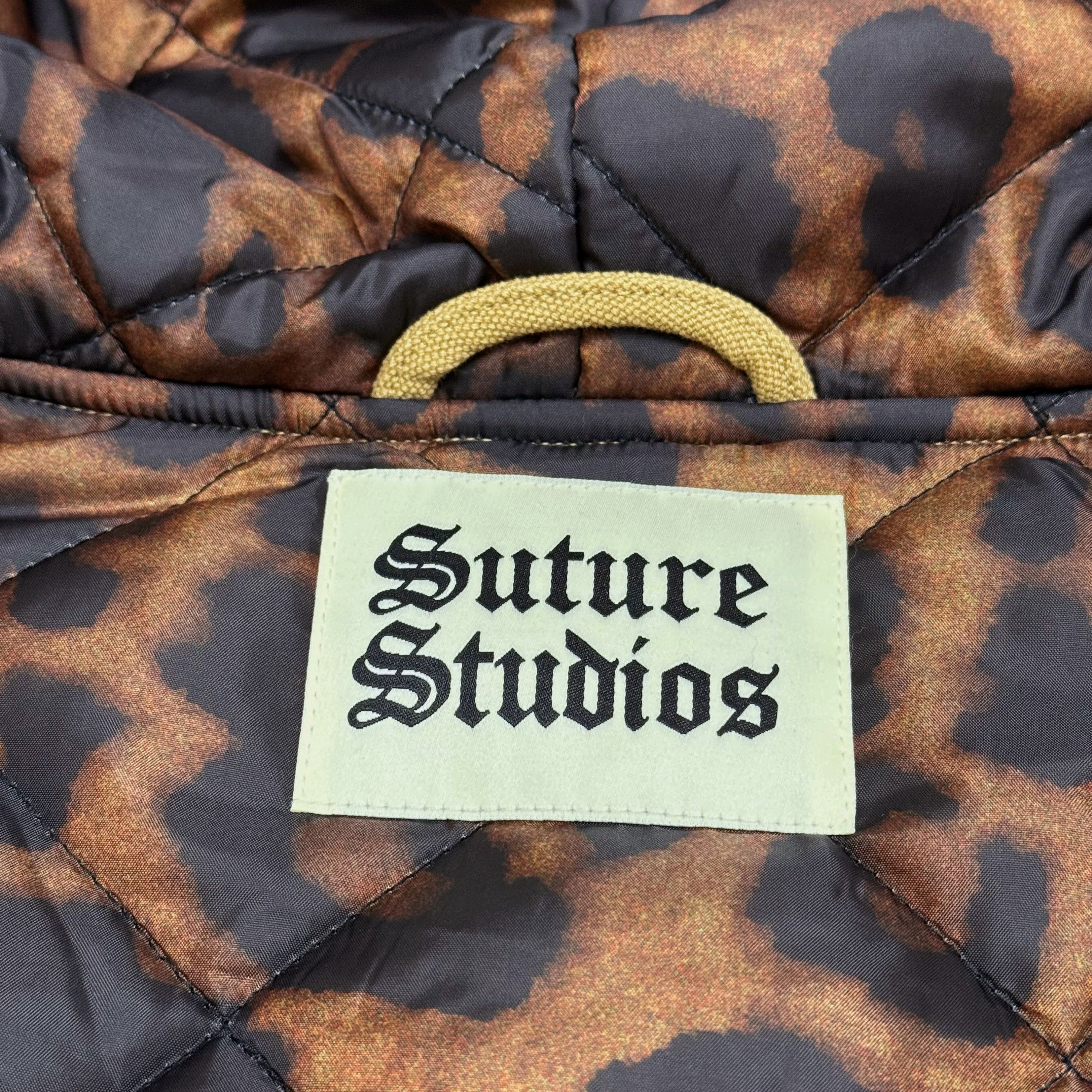Carhartt Suture Studios 16oz. Canvas Hooded Work Jacket Camel Leopard Size US M / EU 48-50 / 2 - 5 Thumbnail