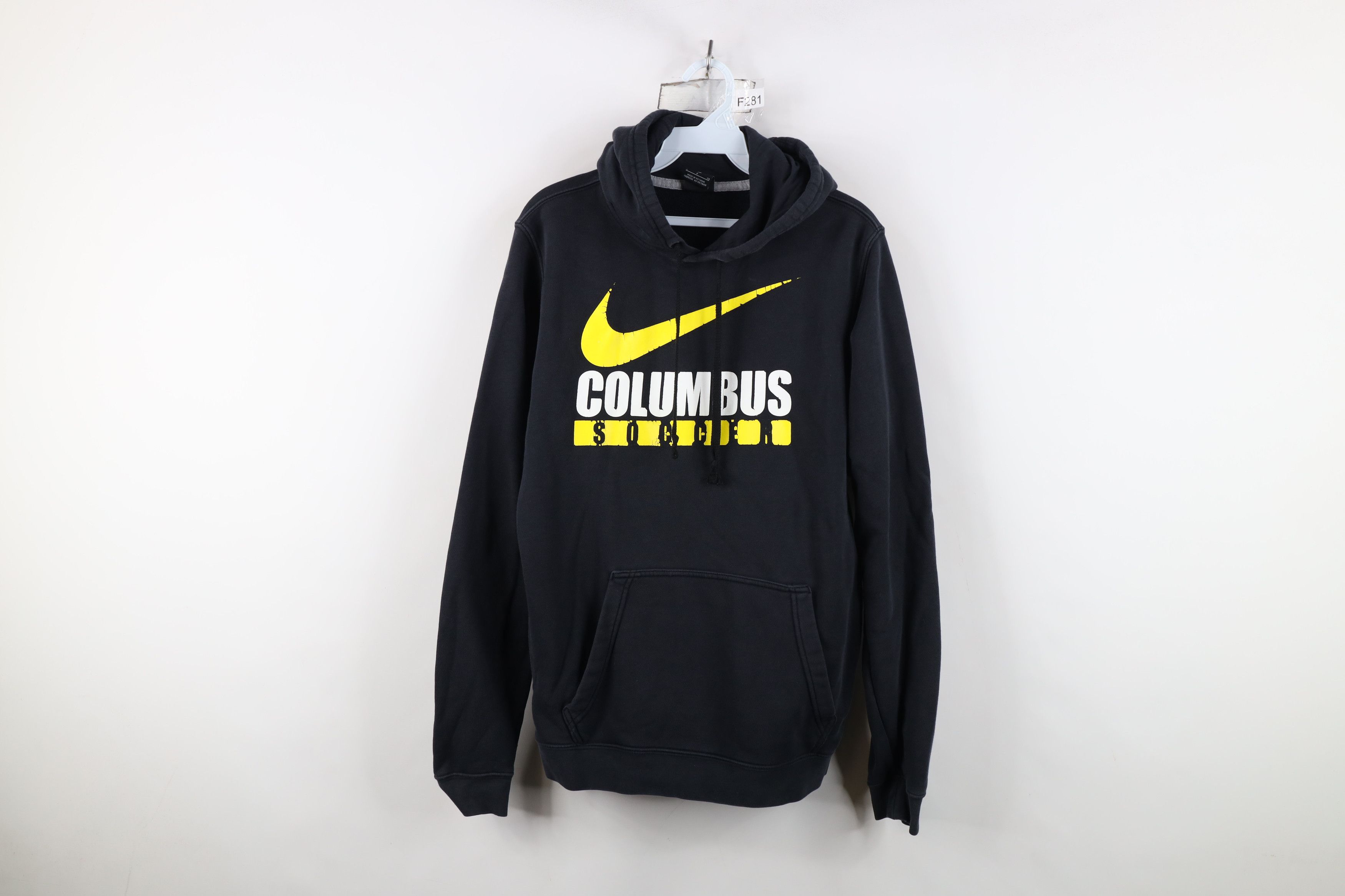 Nike MLS Columbus Crew Soccer Big Swoosh Hoodie Sweatshirt