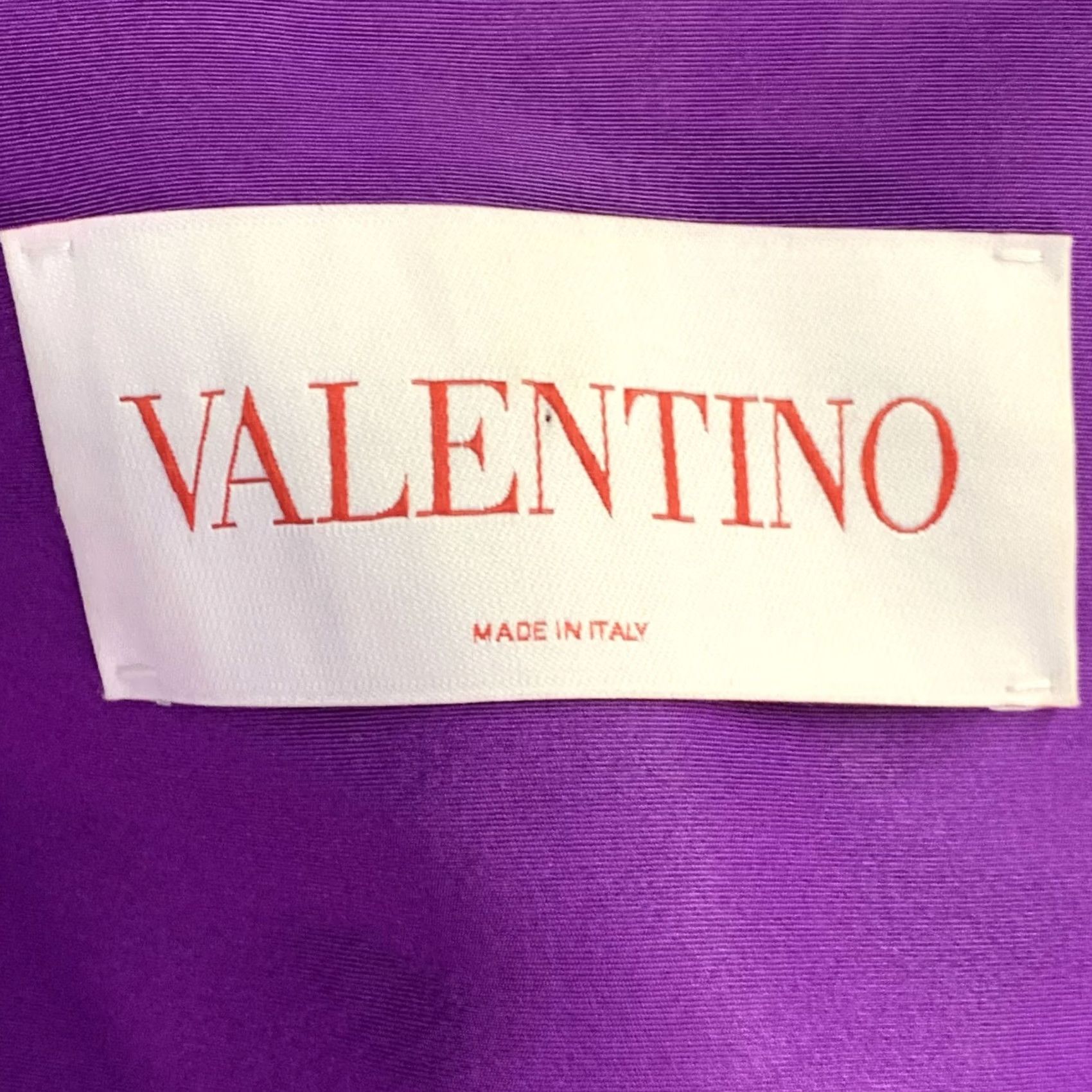Valentino VALENTINO Size 4 Purple Silk Peak Lapel Drawstring Jacket Blazer Size S / US 4 / IT 40 - 5 Thumbnail