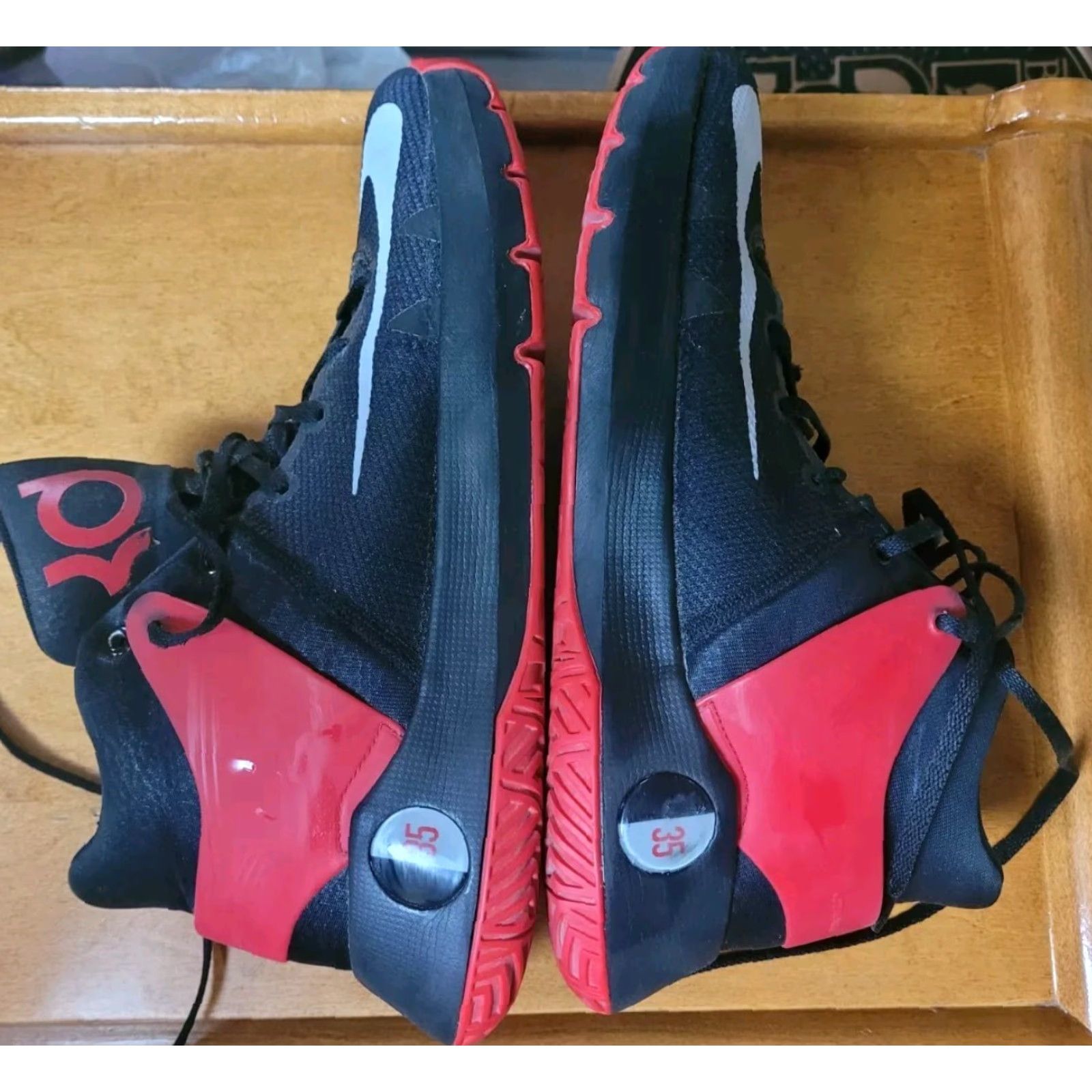 Nike Nike KD Trey 5 IV University Red Grey Black Mens Size 10 Basketball 844571 600 Size US 12 / EU 45 - 5 Thumbnail