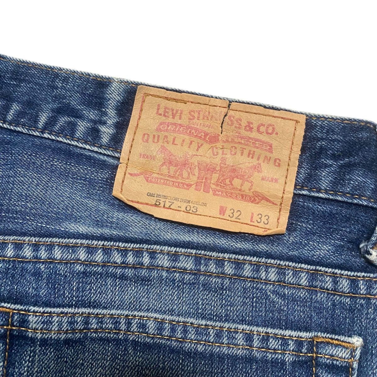Levi's Vintage Levis 517 Faded Blue Flare Jeans Size US 32 / EU 48 - 12 Thumbnail
