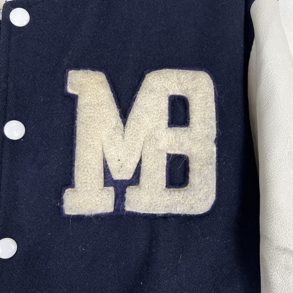 Japanese Brand 🔥 VINTAGE MAC BETH VARSITY BOMBER JACKET Size US L / EU 52-54 / 3 - 14 Thumbnail