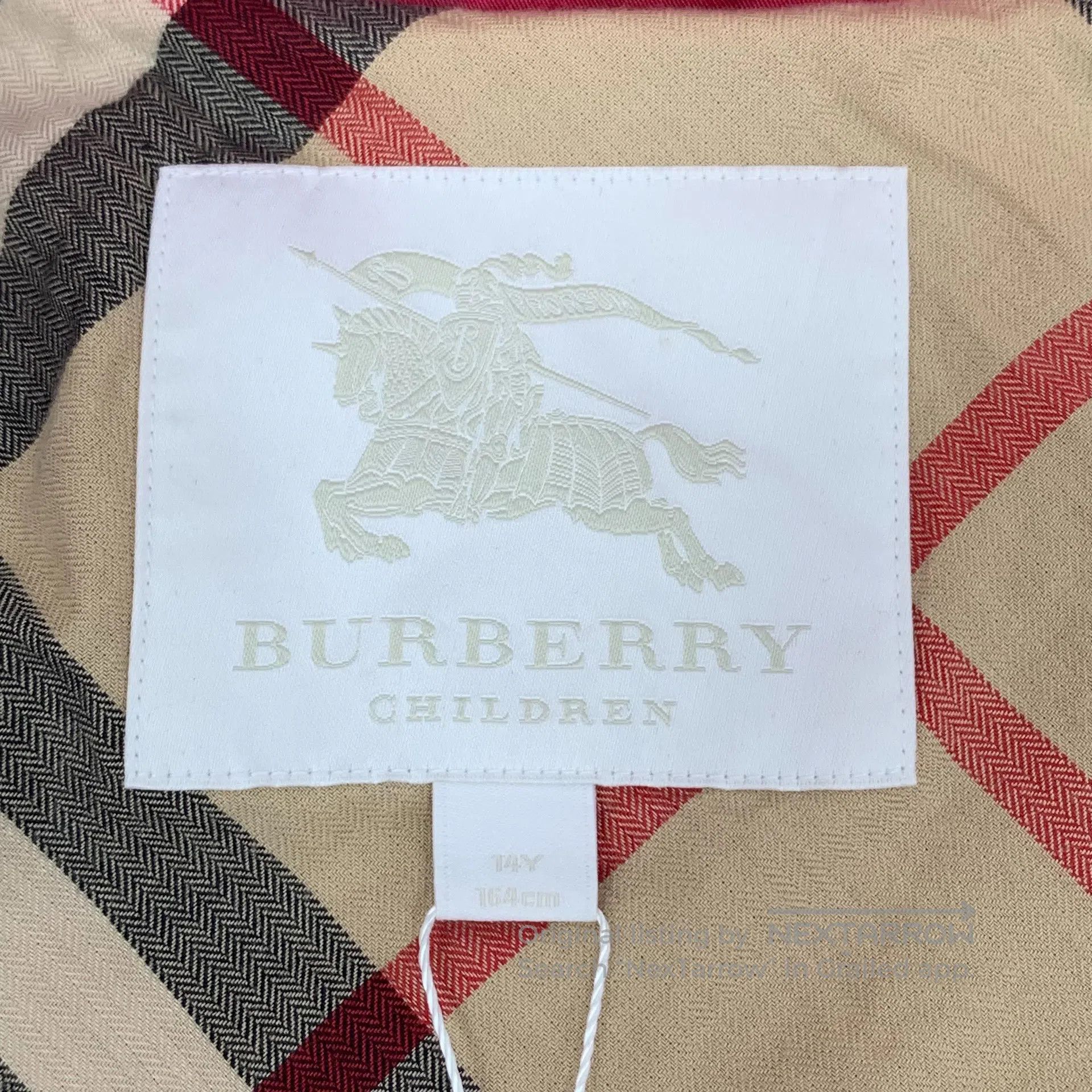 Burberry Burberry Size 14Y Red Cotton Lapel Double-breasted Long-sl Size M / US 6-8 / IT 42-44 - 5 Thumbnail