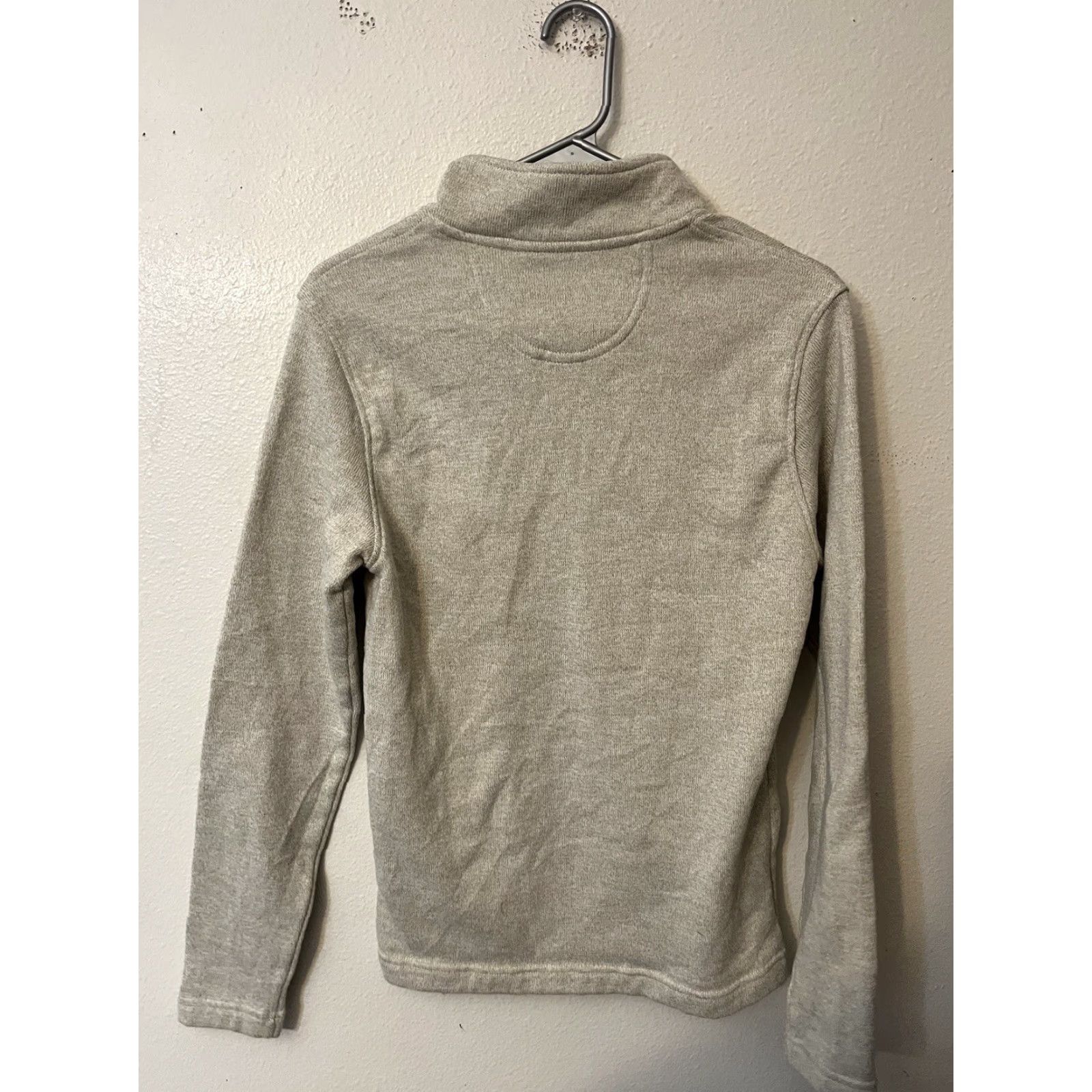 Izod Izod Solid 1/4 Zip Pullover Long Sleeve Small Gray Men Size US S / EU 44-46 / 1 - 3 Thumbnail