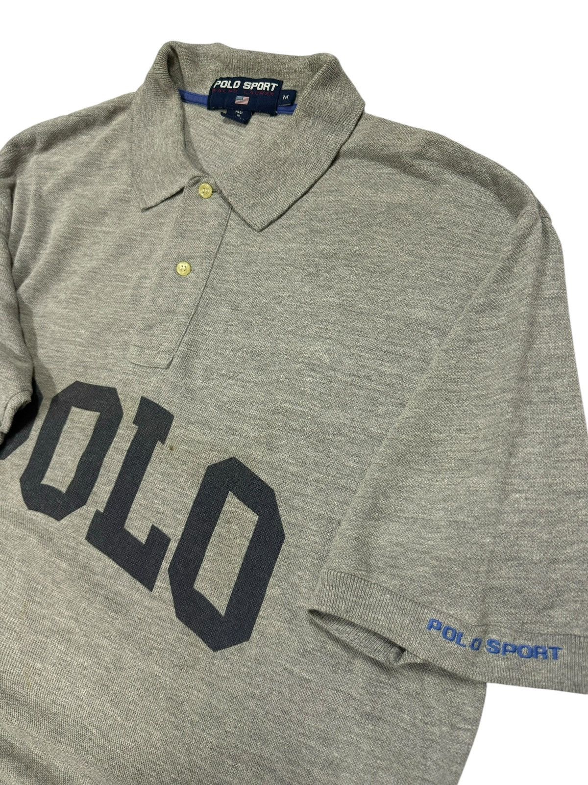 Polo Ralph Lauren × RRL Ralph Lauren × Vintage Vtg🔥90’s Polo Sports Spell Out Og Logo Polo Shirt Size US M / EU 48-50 / 2 - 7 Thumbnail