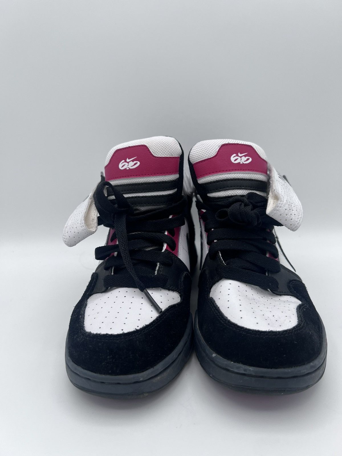 Nike Mogan Mid Sneakers Red Black 407716-103 Size