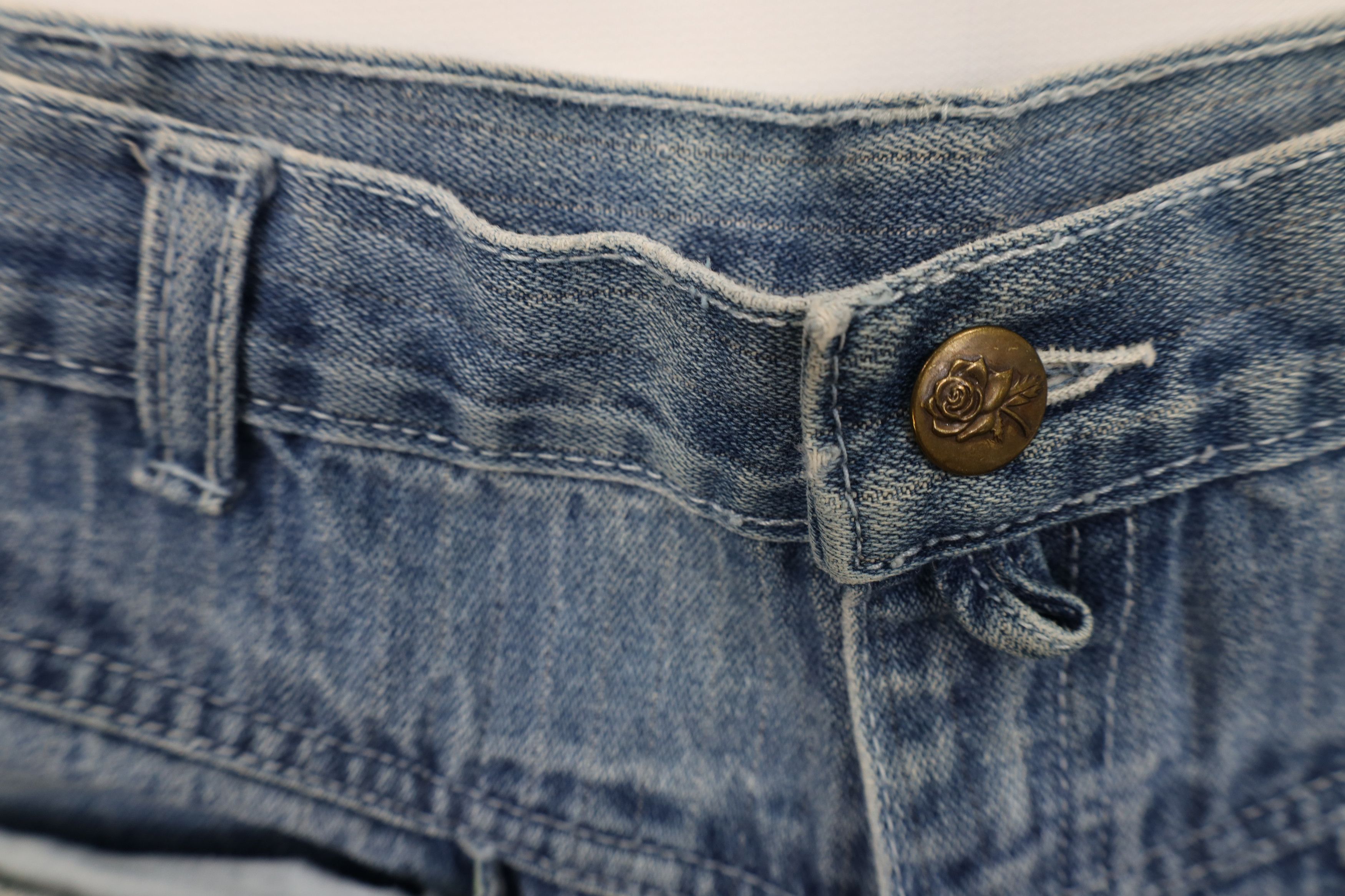 Vintage Vintage 90s Streetwear Striped Straight Leg Denim Jeans Size 32" / US 10 / IT 46 - 10 Thumbnail