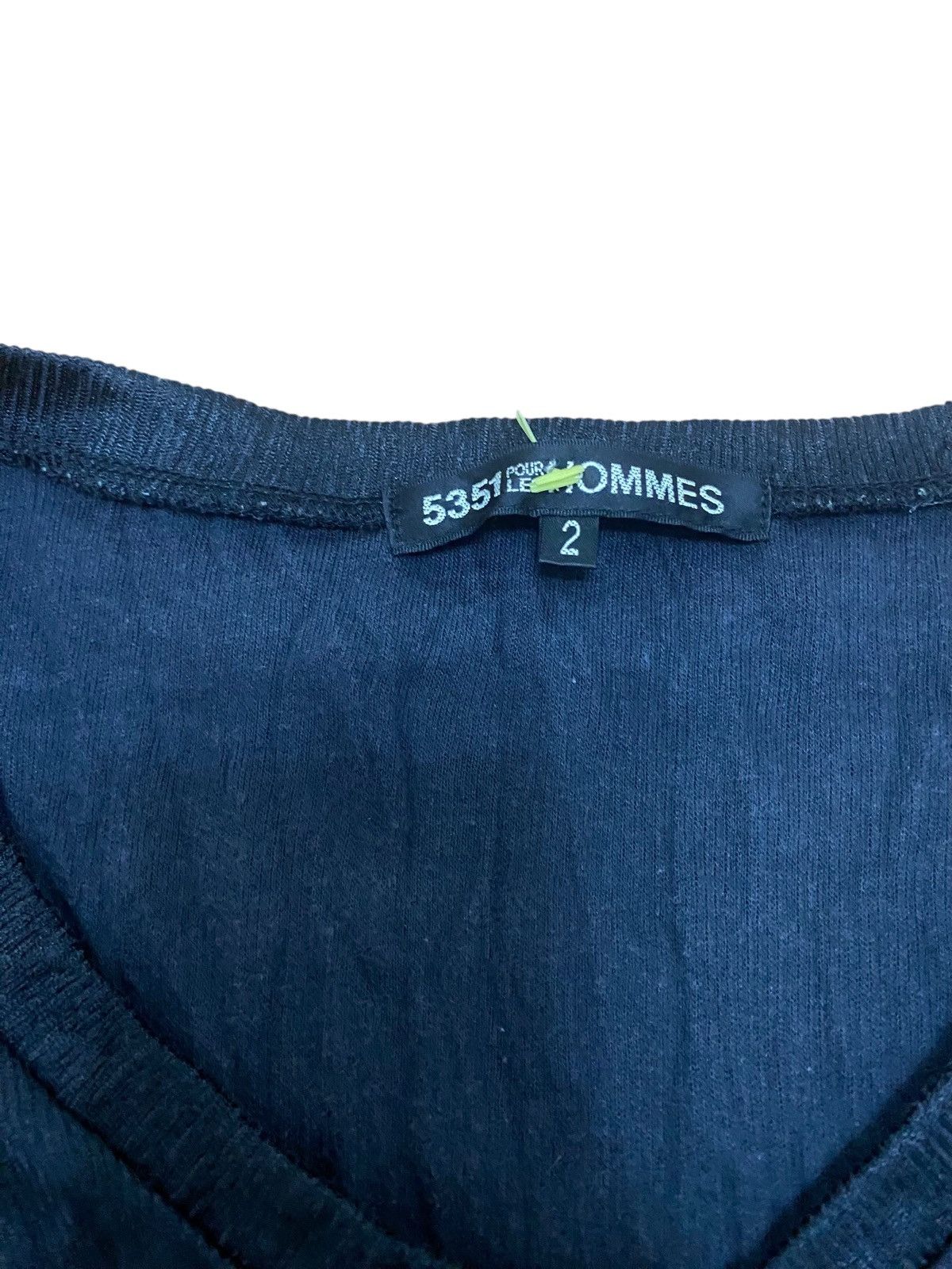 5351 POUR LES HOMMES × Designer × Japanese Brand 5351 pour les hommes longsleeve tshirt stretch Size M / US 6-8 / IT 42-44 - 5 Thumbnail
