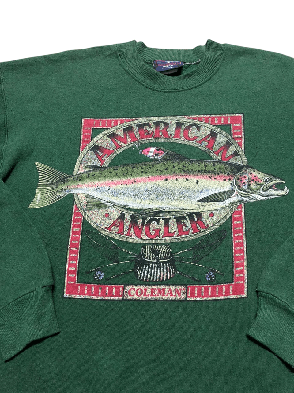 Coleman Vintage 90s Coleman "American Angler" Crewneck Sweatshirt Size US M / EU 48-50 / 2 - 5 Thumbnail