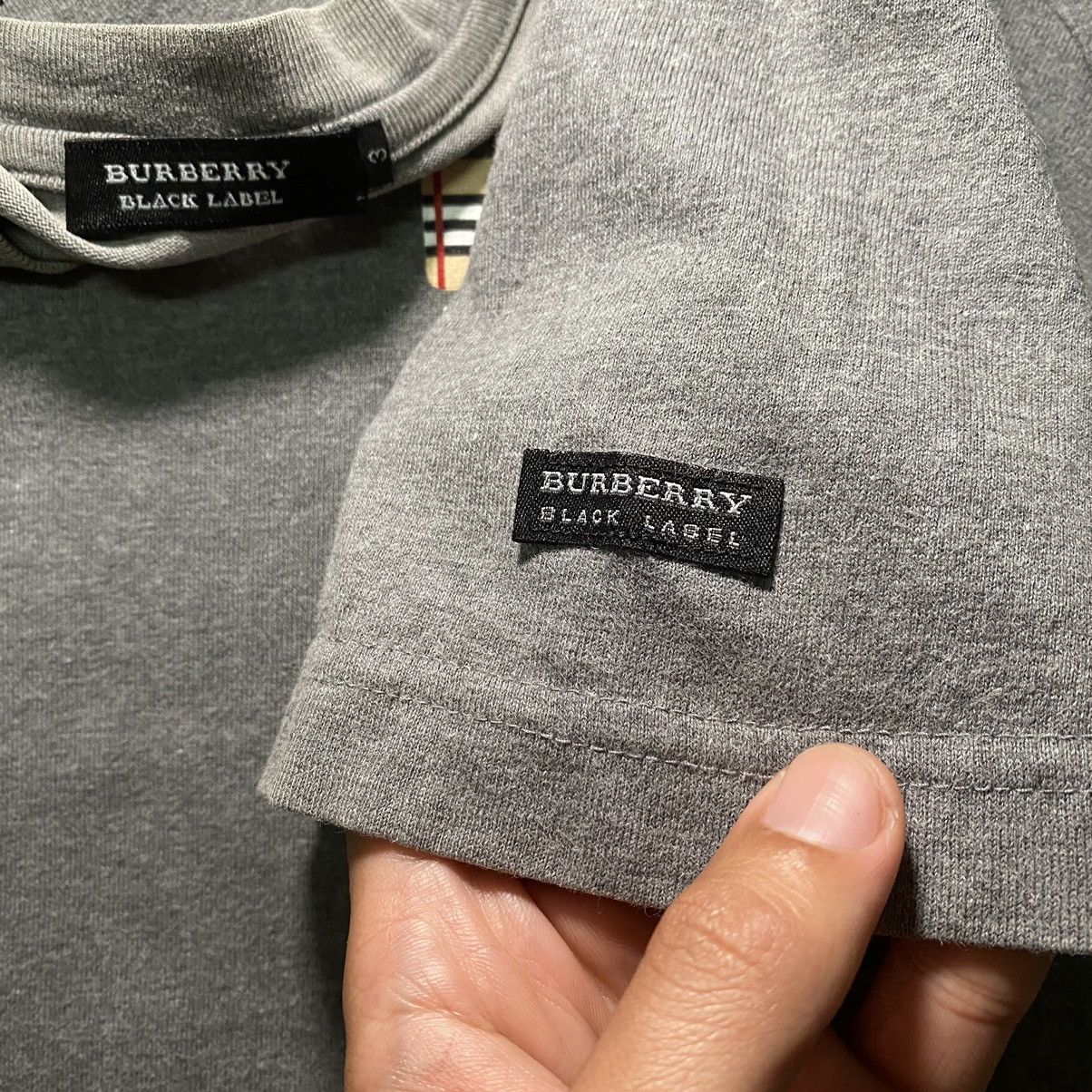 Burberry BURBERRY NOVACHECK BLACK LABEL T SHIRT Size US M / EU 48-50 / 2 - 7 Thumbnail