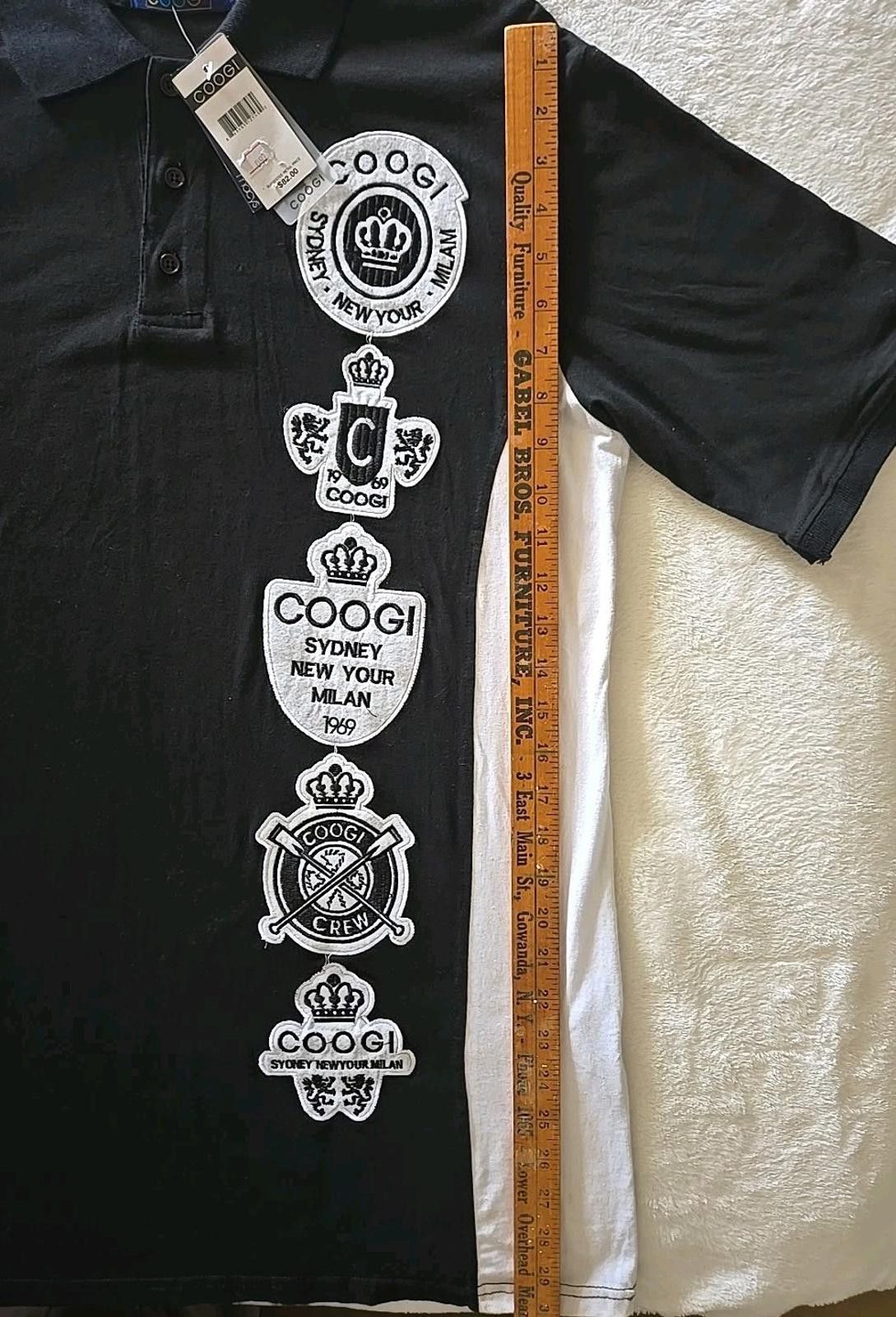 Coogi NWT Vintage Coogi Polo Shirt Mens Embroidered Black XL $82 Size US XL / EU 56 / 4 - 6 Thumbnail