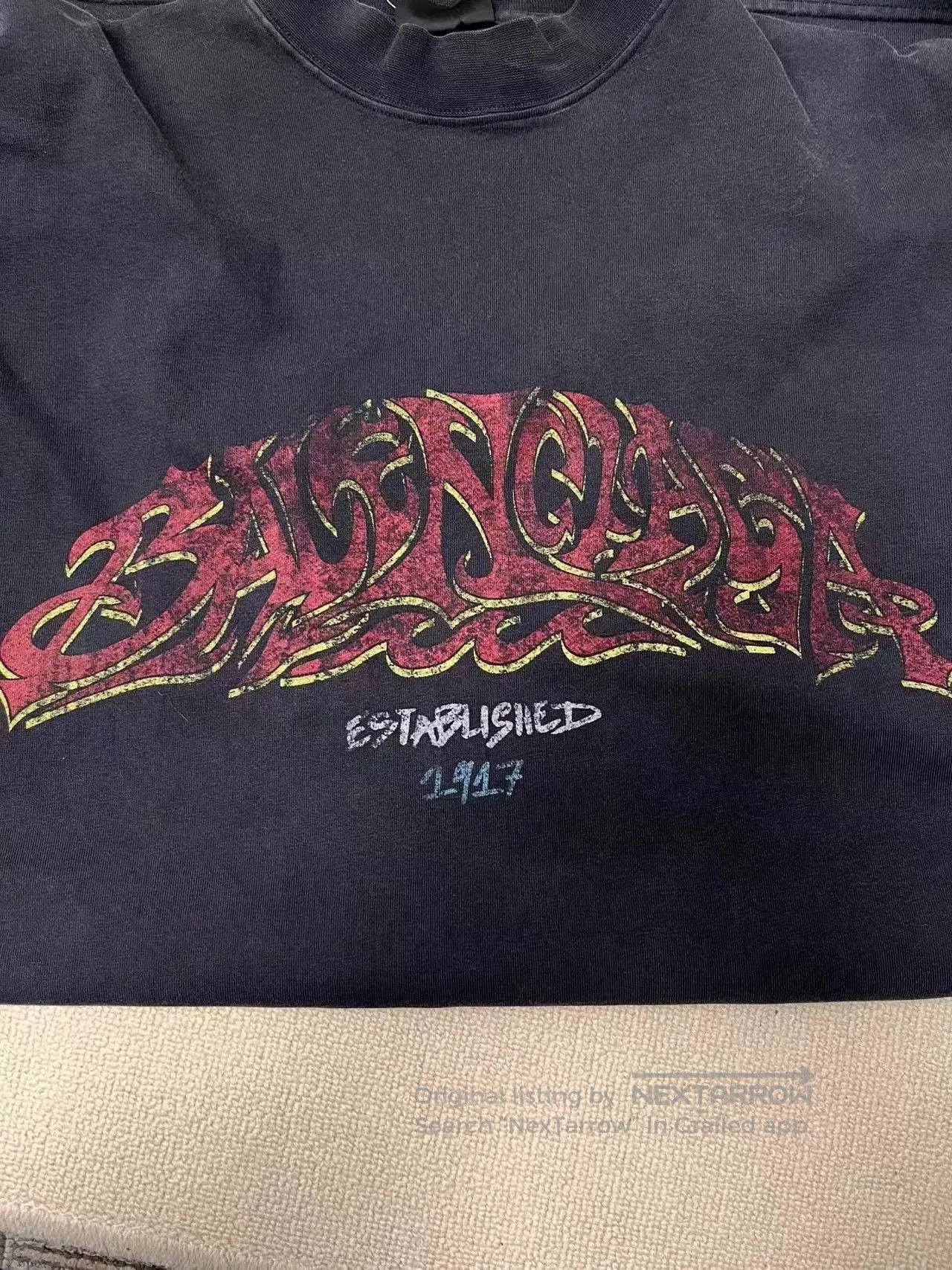 Balenciaga Balenciaga Offshore Solid Print Crewneck T-shirt. Size US M / EU 48-50 / 2 - 3 Thumbnail