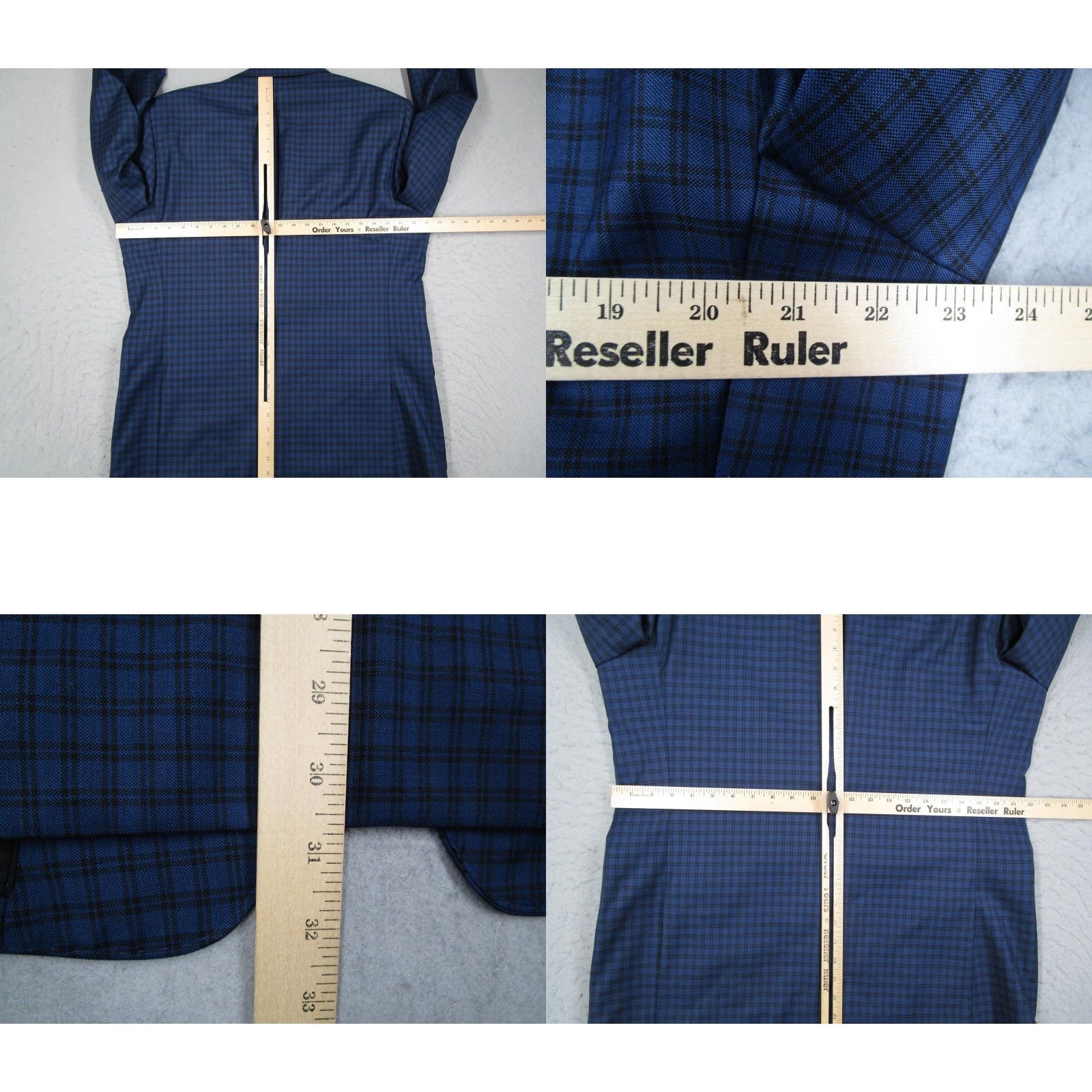 Nordstrom VINTAGE John W. Nordstrom Sport Coat Blazer 44L Blue Wool Check Men’s Coat 2 Piece - Not applicable? Size 44R - 8 Thumbnail