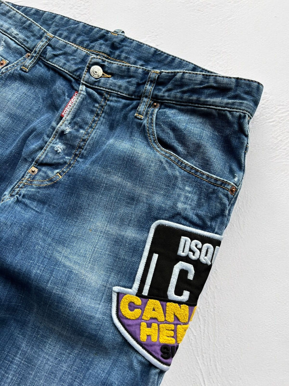 Designer × Dsquared2 DSQUARED2 “SKATER BOY JEAN” EMBROIDERED BIG LOGO PANTS JEANS Size US 33 - 7 Thumbnail