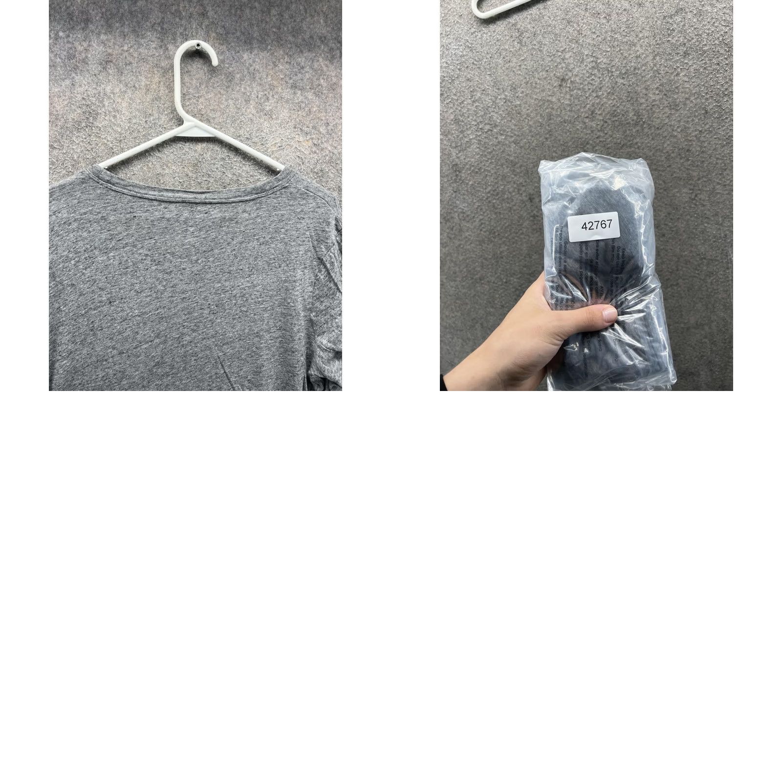 Madewell Madewell Shirt Womens L Gray Scoop Neck Long Sleeve Pocket Jersey Tee Top Size L / US 10 / IT 46 - 9 Thumbnail
