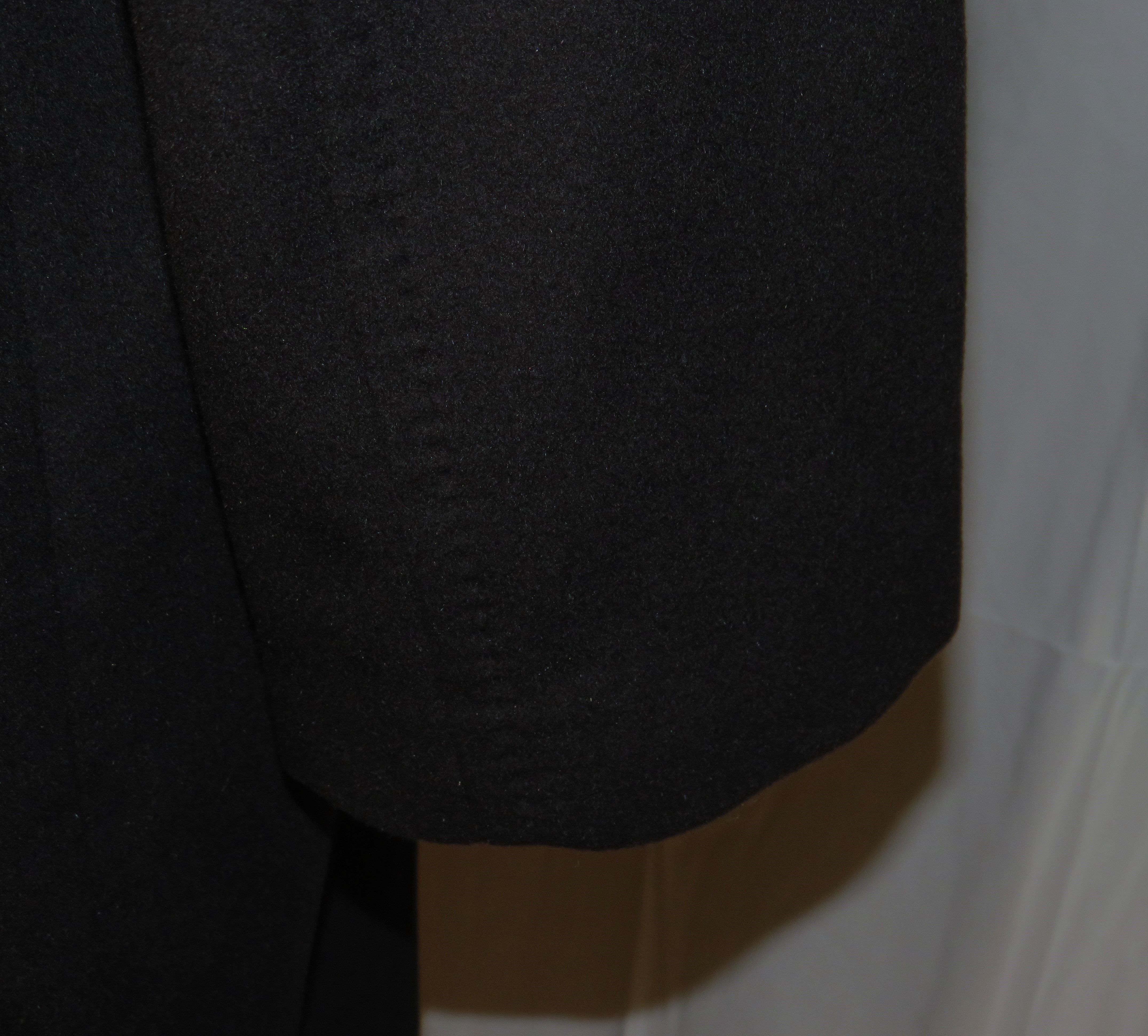 Other Great Scott Angora Blend Black Brushed Flannel Top Coat 46 Size US XL / EU 56 / 4 - 8 Thumbnail