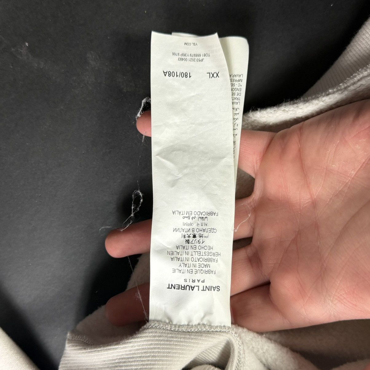 Saint Laurent Paris Saint Laurent Logo Crewneck Size US XL / EU 56 / 4 - 5 Thumbnail