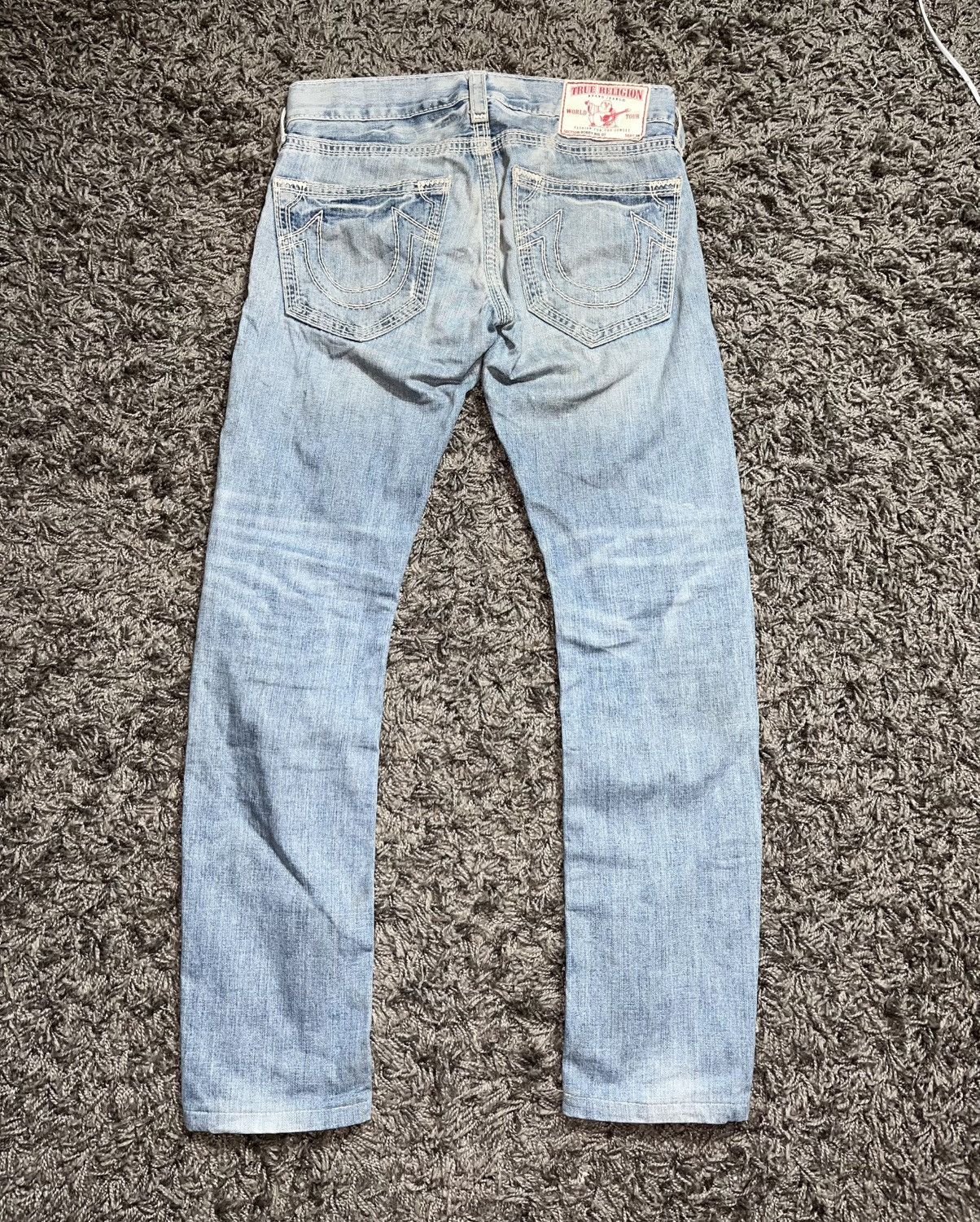 True Religion Y2K True Religion Distressed Blue Jeans 29 Size US 29 - 1 Thumbnail