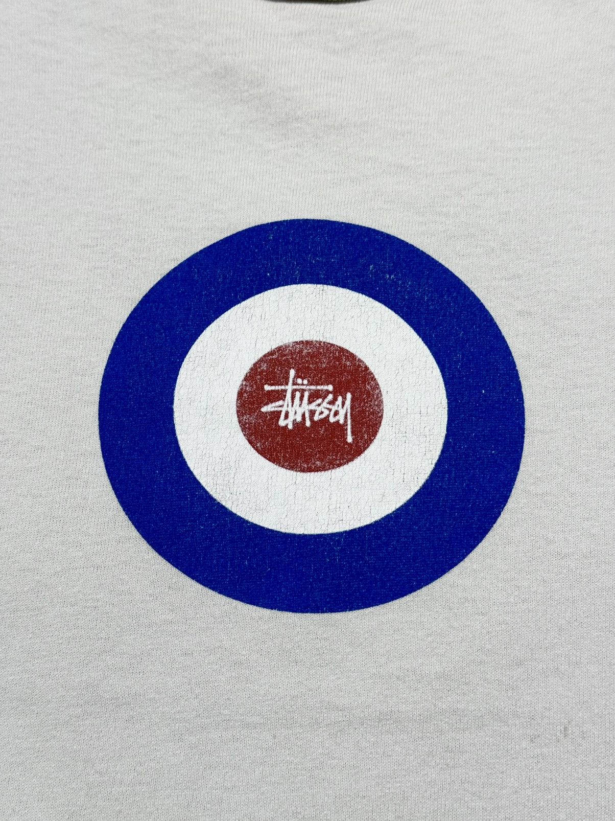 Stussy × Vintage Vintage 90s Stussy single stitch target logo Size US S / EU 44-46 / 1 - 3 Thumbnail