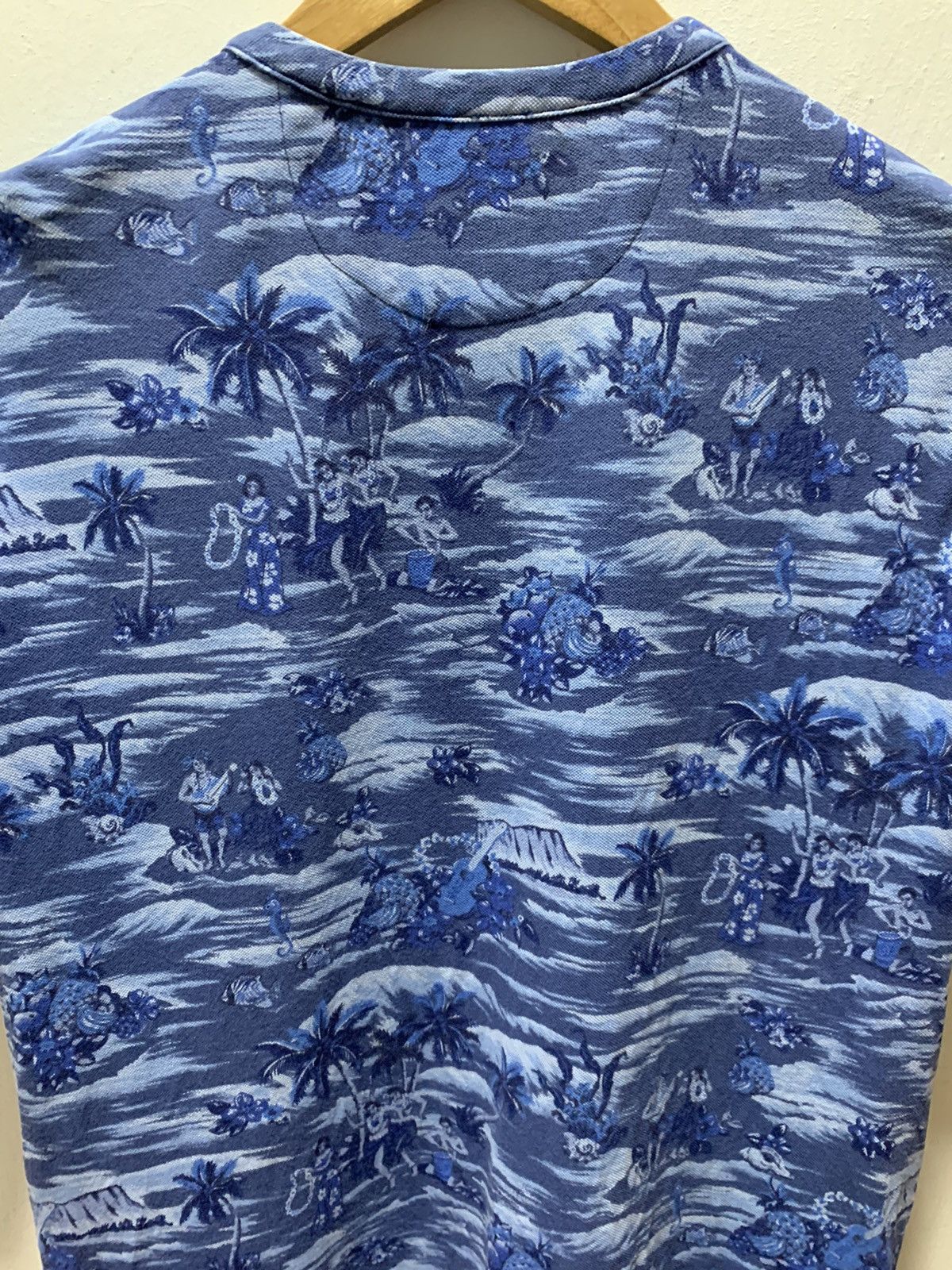 Polo Ralph Lauren Polo Ralph Lauren Hawaiian Short Sleeve Shirt Mens M Blue Size US M / EU 48-50 / 2 - 12 Thumbnail
