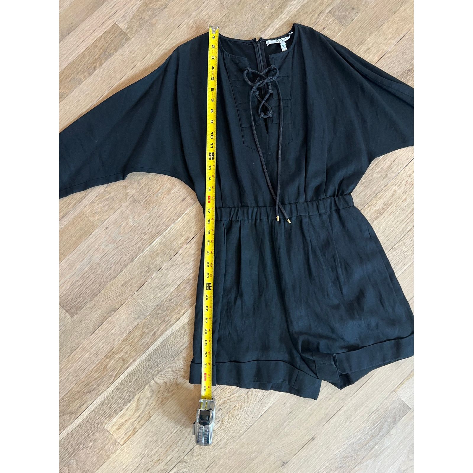 Derek Lam 10 Crosby Derek Lam 10 Crosby Black Lace-up Romper (Sz 6) Size 28" / US 6 / IT 42 - 8 Thumbnail