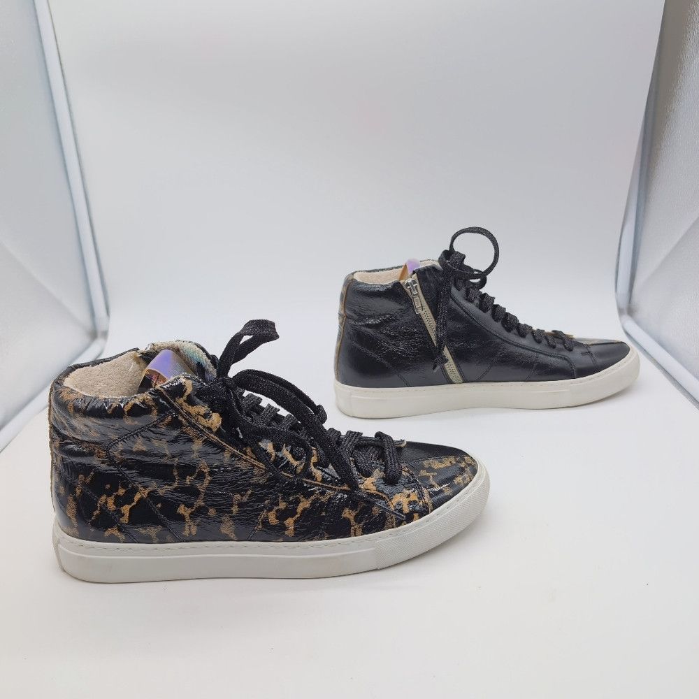 P448 P448 OOP Celebrity Skate Sz 10.5 Black and Gold Leopard Hig Size US 10.5 / IT 40.5 - 7 Thumbnail