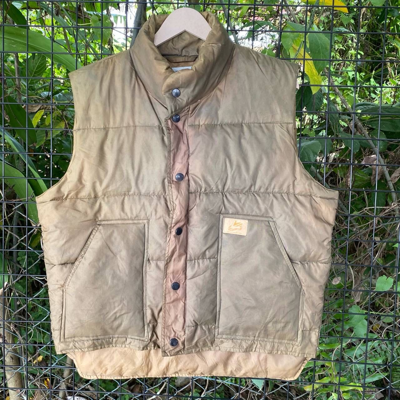 Vintage Vtg Military Puffer Down Button up Size US L / EU 52-54 / 3 - 2 Thumbnail