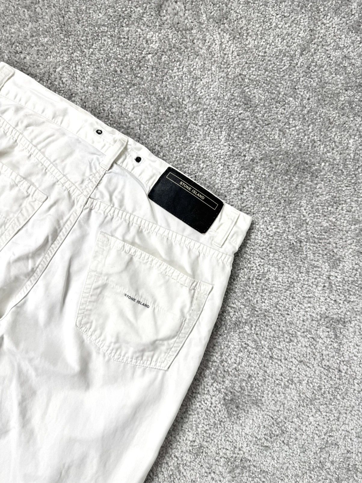 Stone Island Stone Island Jeans Pants Size 34 Mens Cream Cottone Linen Size US 34 / EU 50 - 4 Thumbnail