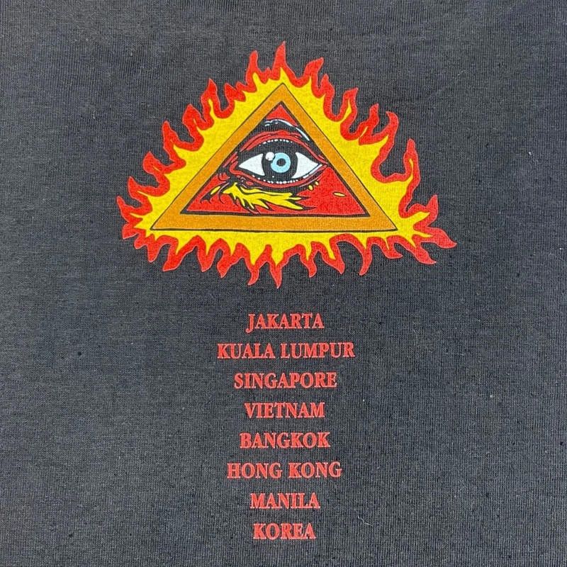 Designer Vintage 1990's Single Stitch Santana Asia Tour Tee Size US XL / EU 56 / 4 - 6 Thumbnail