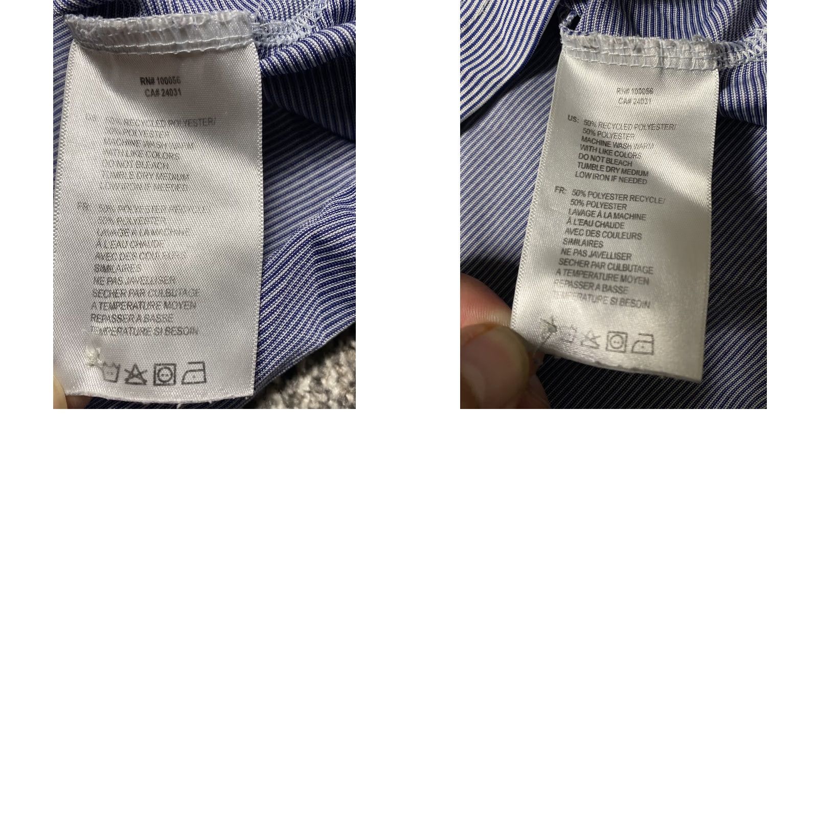 Vintage CHICKFILA Shirts Employee LOT OF 2 Gray Striped Womens Polo Uniform Oobe Large Size L / US 10 / IT 46 - 9 Thumbnail