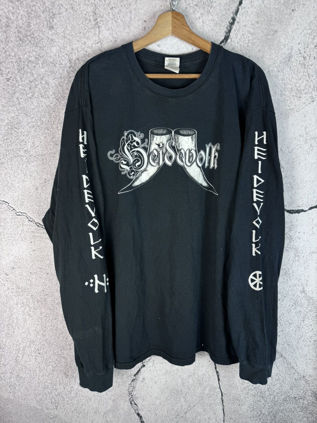 Band Tees Vintage 00s Manegarm (Viking Black Metal Finntroll Windir) Size US XL / EU 56 / 4 - 1 Thumbnail