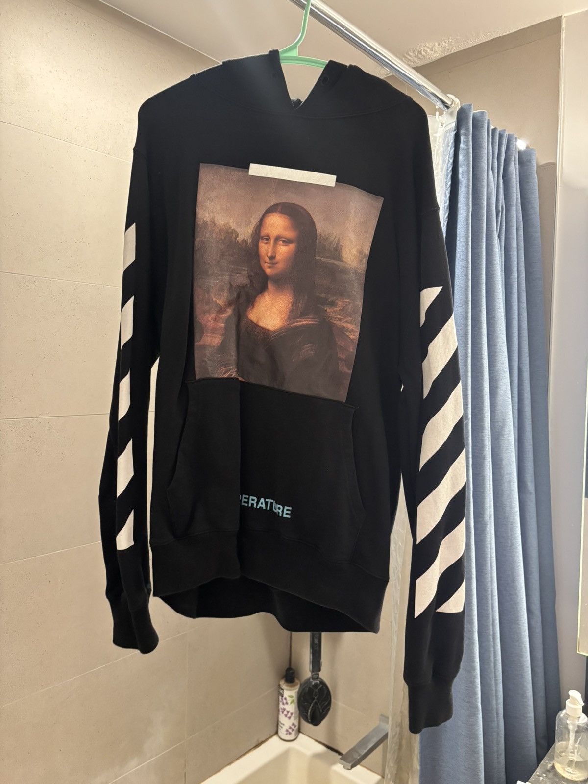 Off white diagonal monalisa hoodie hotsell