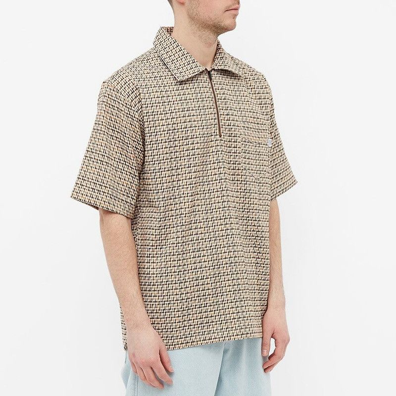 General Admission General Admission Quarter Zip Shirt in Beige Check Size US XL / EU 56 / 4 - 1 Thumbnail