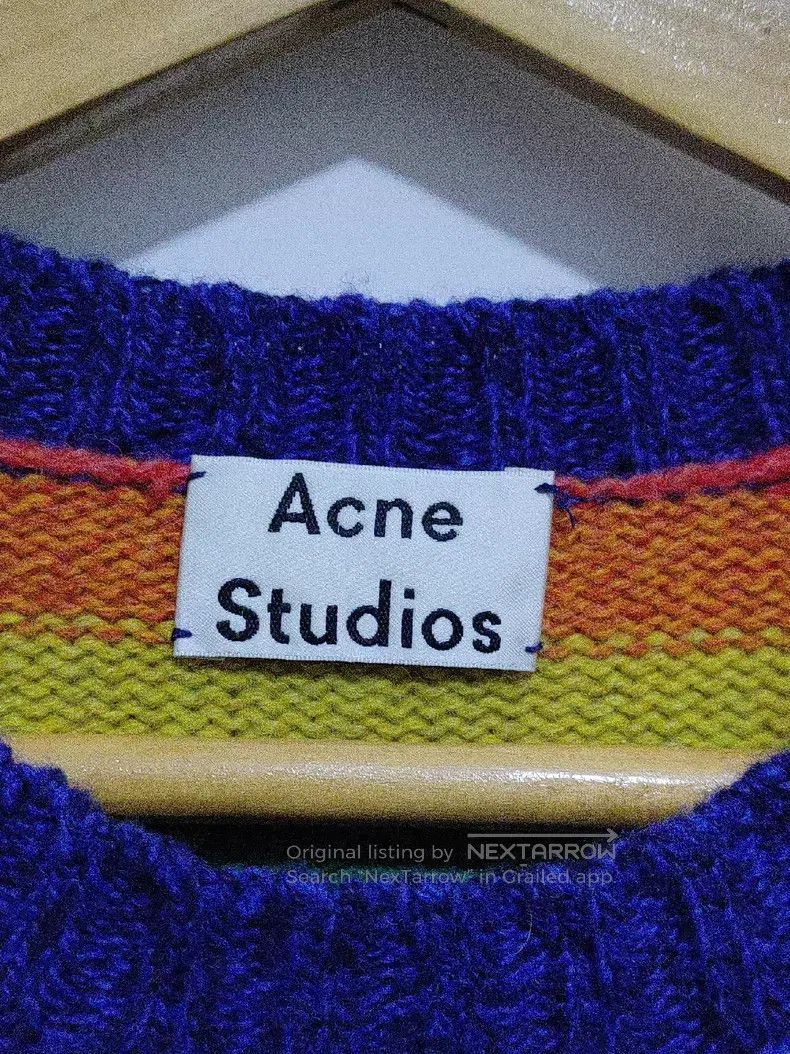 Acne Studios Acne Studios Rainbow color-blocked striped wool knitted sw Size US M / EU 48-50 / 2 - 3 Thumbnail