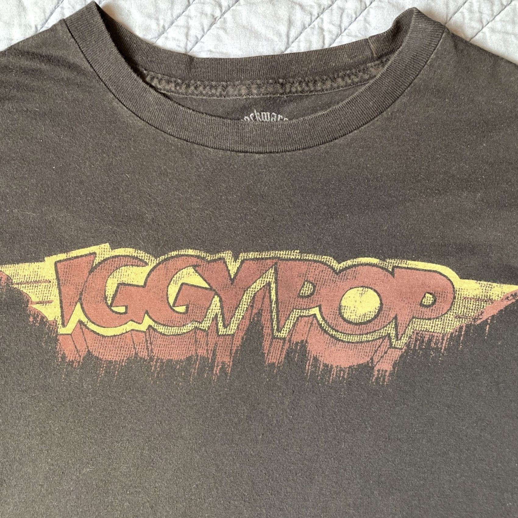 Vintage VINTAGE Rockware Iggy Pop Band T-Shirt M Unisex Black 2005 Short Sleeve Crew Neck Cotton Size US M / EU 48-50 / 2 - 5 Thumbnail