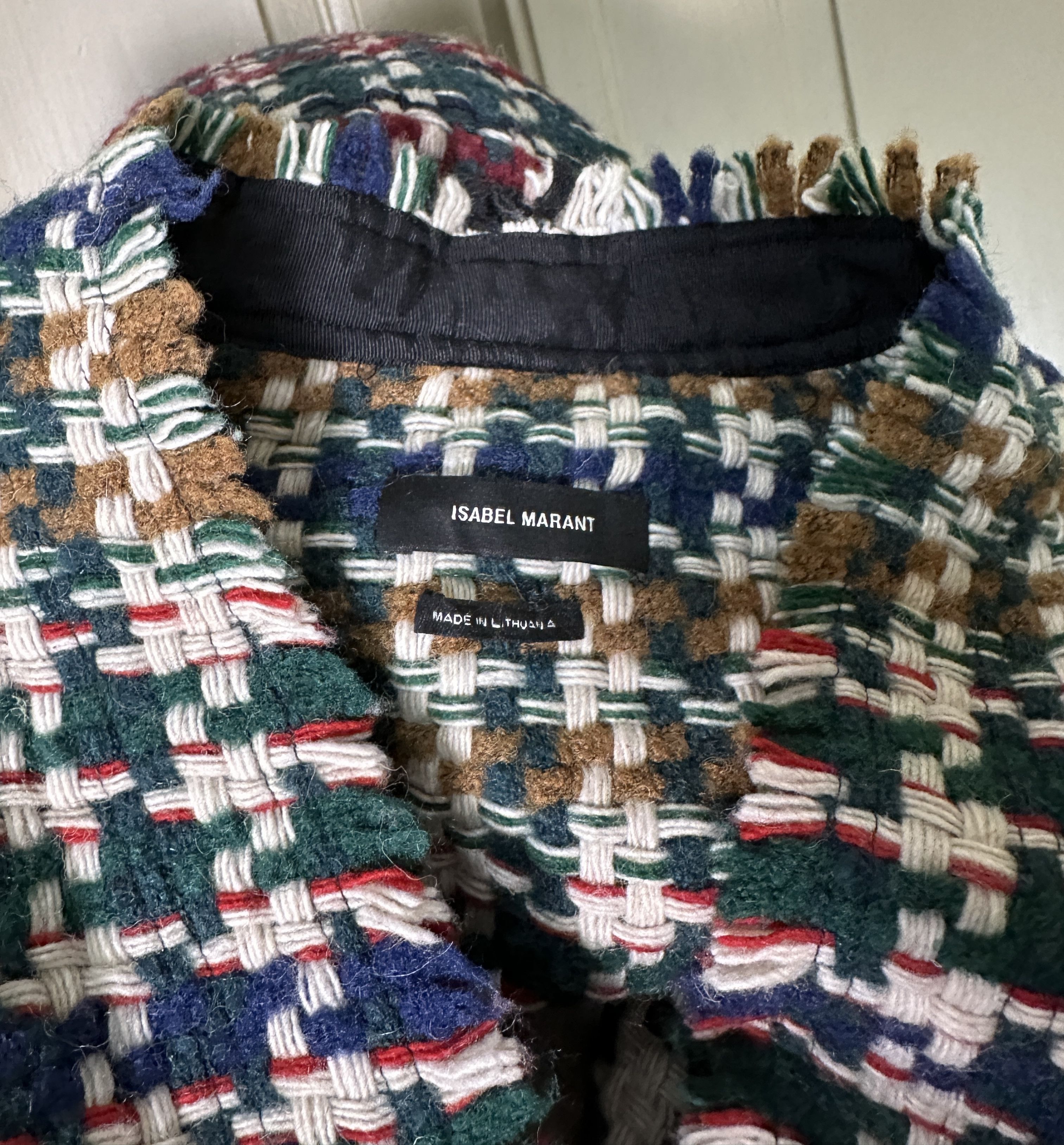 Isabel Marant Woven Multi Coloured Jacket Cardi coat Size S / US 4 / IT 40 - 5 Thumbnail