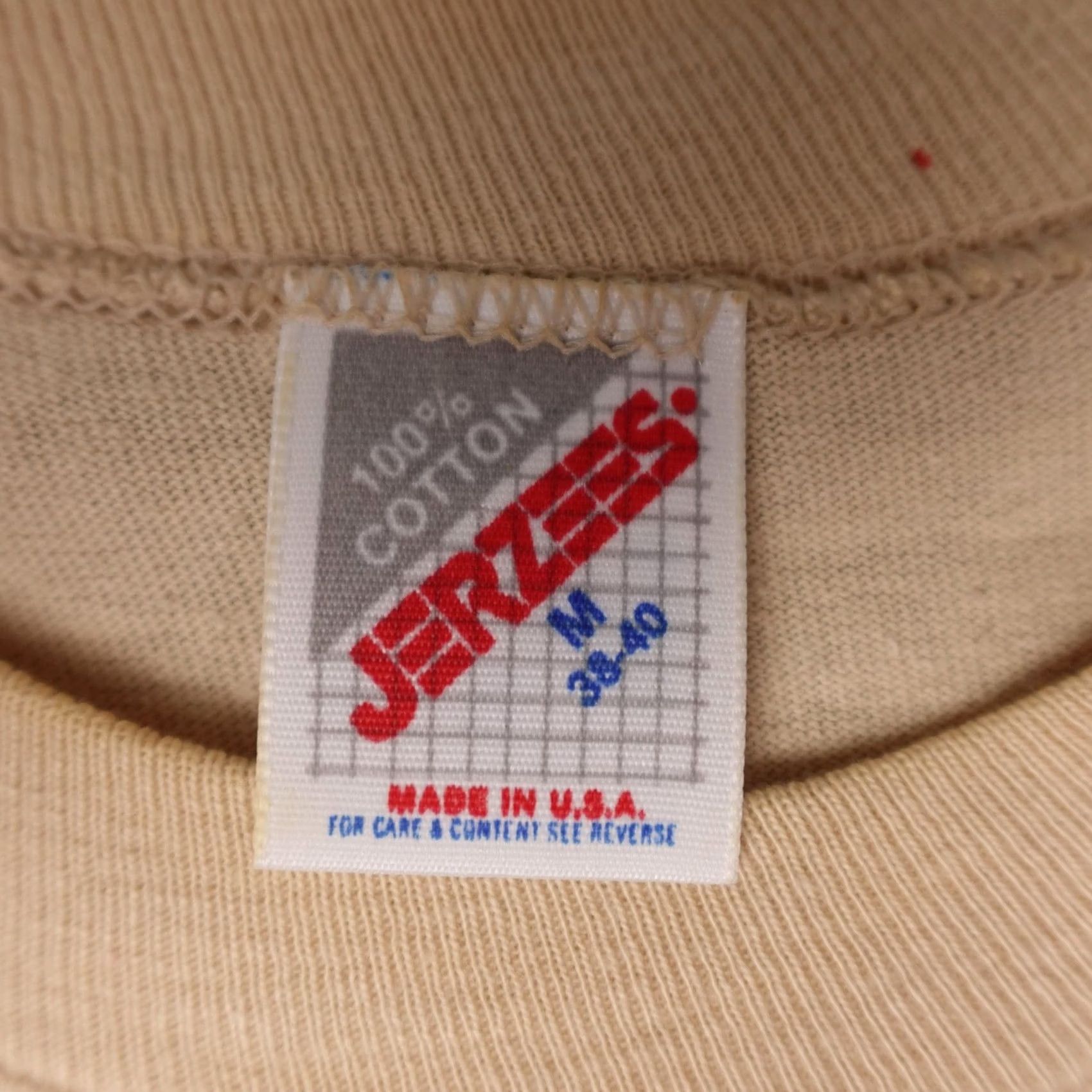 Jerzees VINTAGE JERZEES Shirt Mens Medium Brown Watermelon Graphic Fruit 80s Made In USA Size US M / EU 48-50 / 2 - 2 Thumbnail
