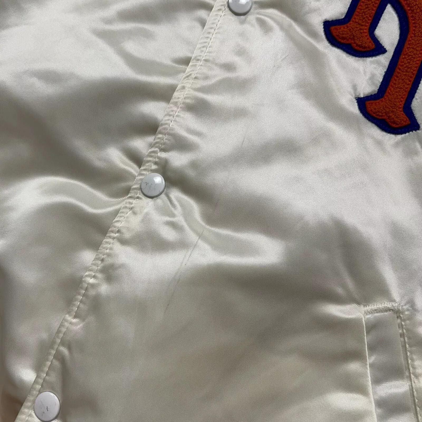 MLB × Starter × Vintage ARE VTG 90s MLB NEW YORK METS SATIN JACKET MADE IN USA Size US XL / EU 56 / 4 - 8 Thumbnail