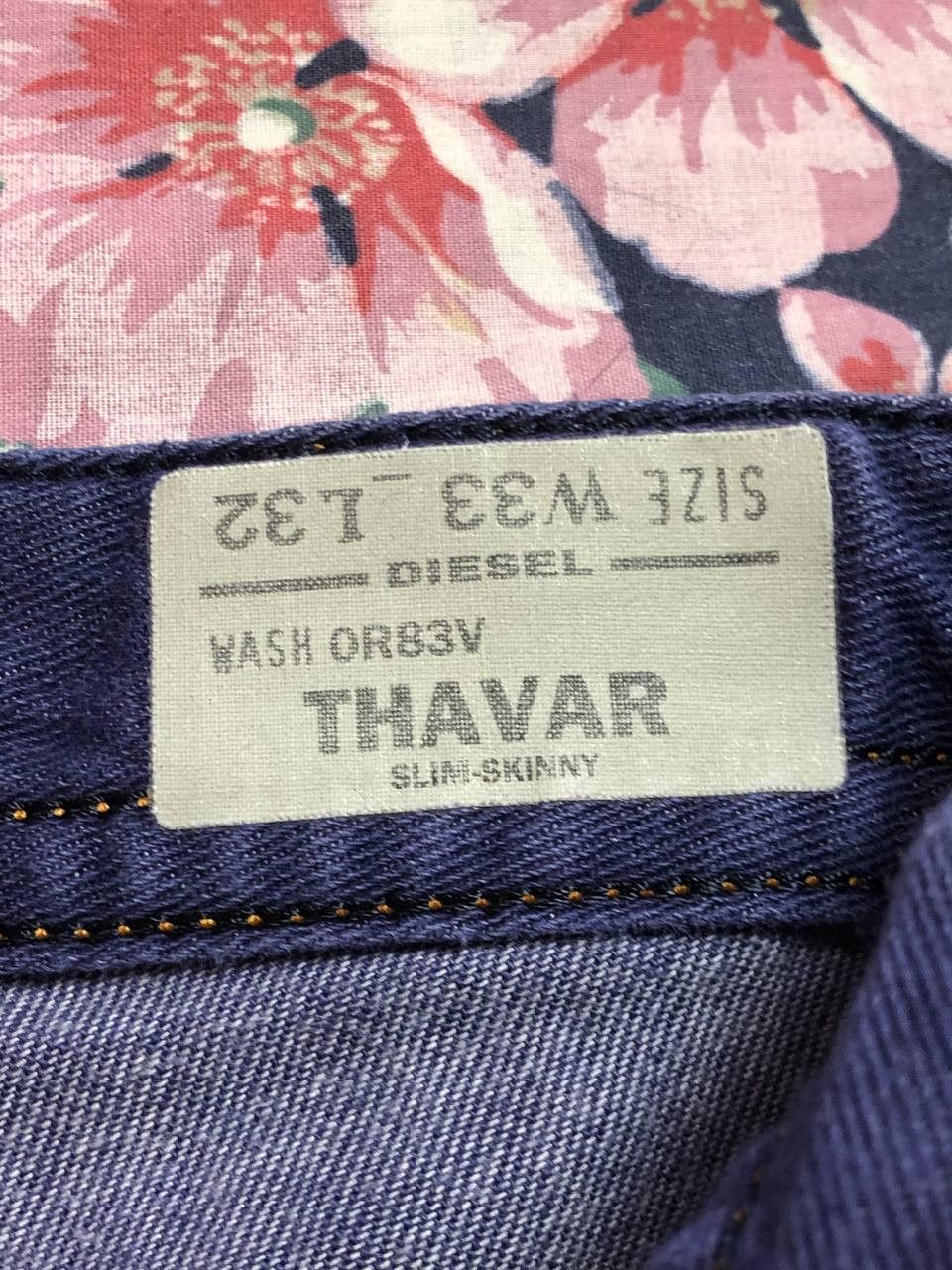 Diesel Diesel Thavar Denim Jeans Size 33" - 2 Thumbnail