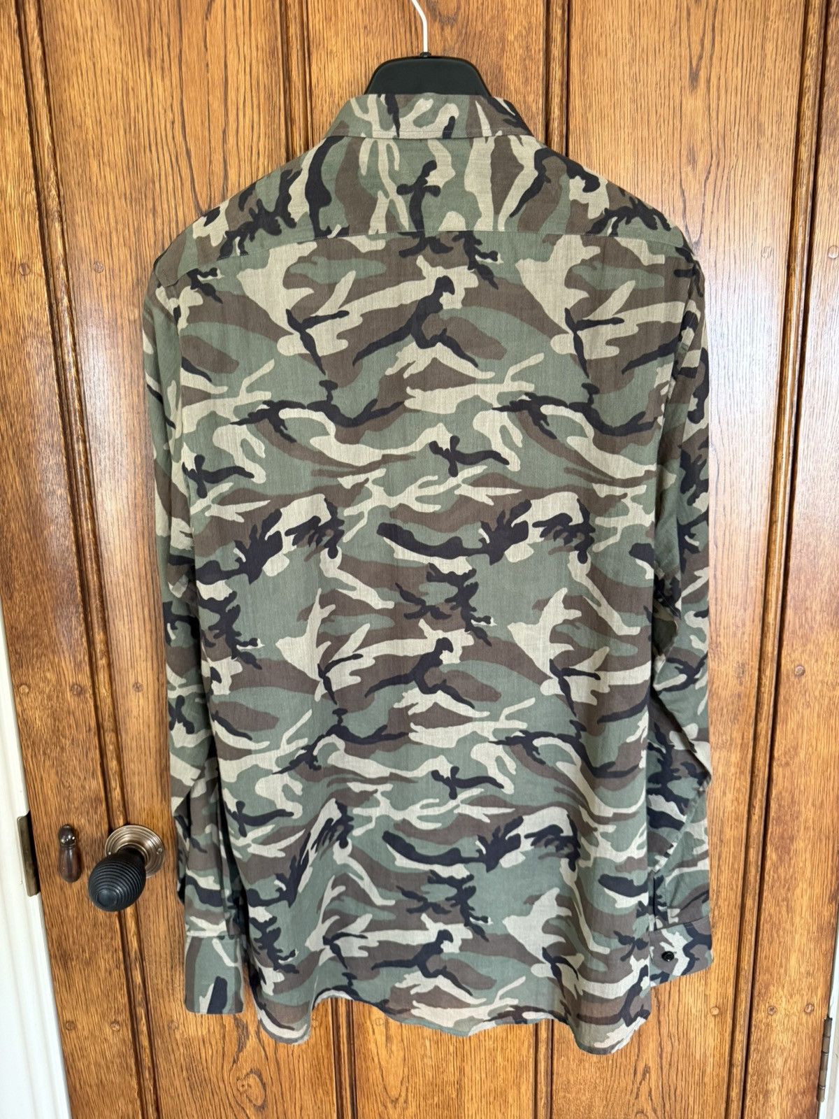 Saint Laurent Paris SS16 Saint Laurent camouflage camo shirt 😍 Hedi Slimane 41 Size US L / EU 52-54 / 3 - 17 Thumbnail