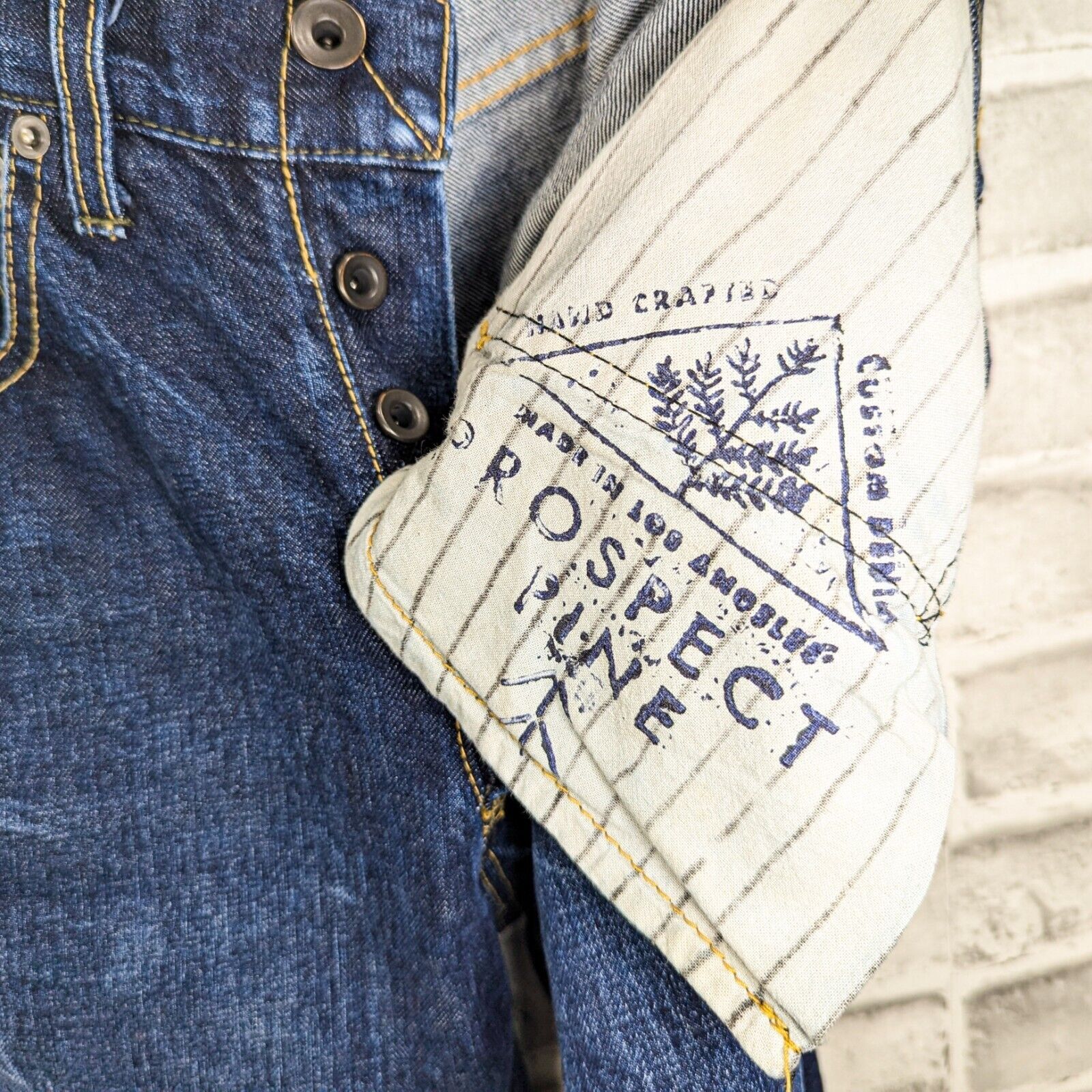 Other PROSPECT PINE Raw Straight leg Denim Jeans dark wash Size 24" / US 00 / IT 34 - 2 Thumbnail