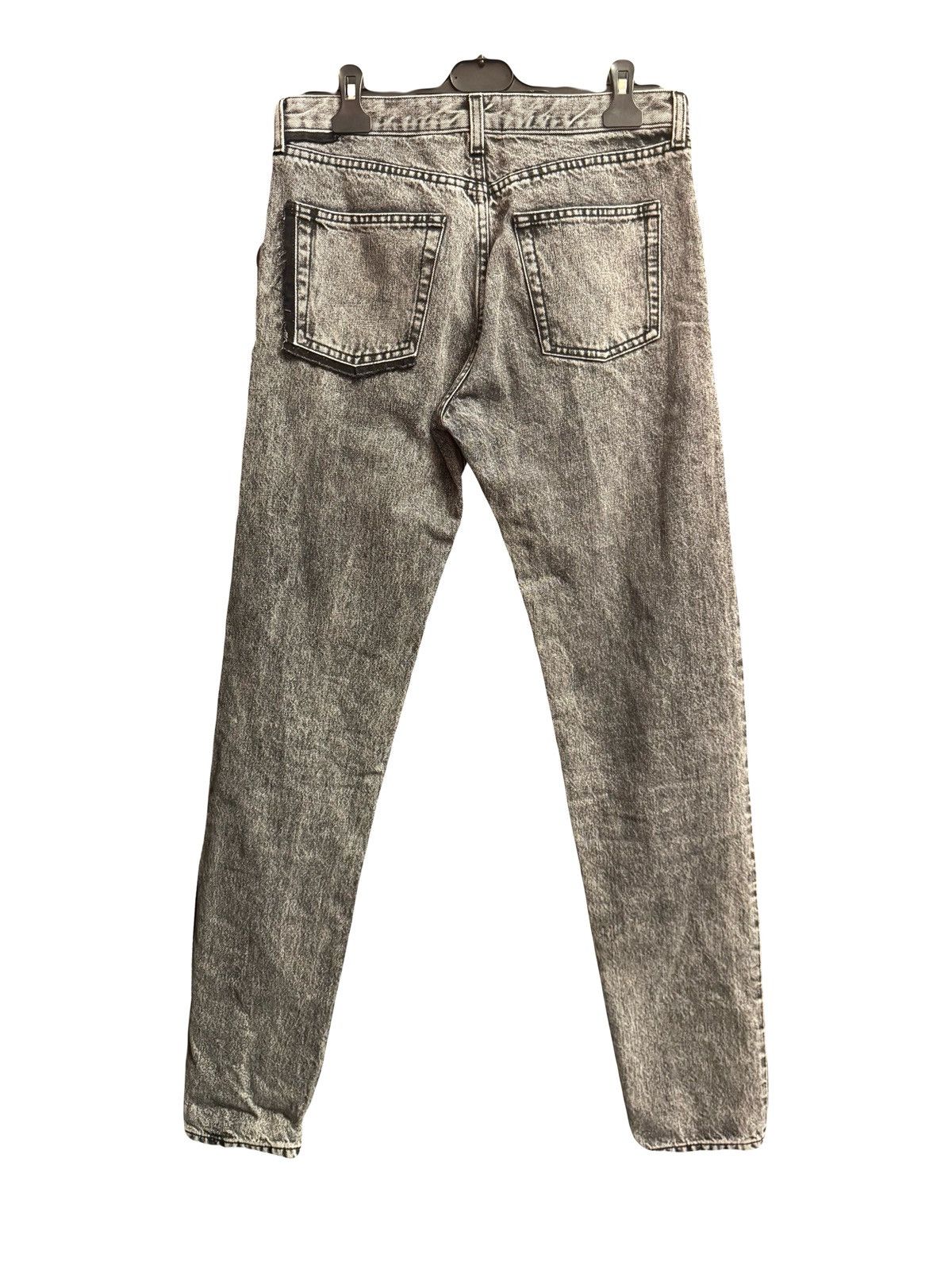 Saint Laurent Paris saint laurent slim denim acid wash pants 31 grey Size US 31 - 7 Thumbnail