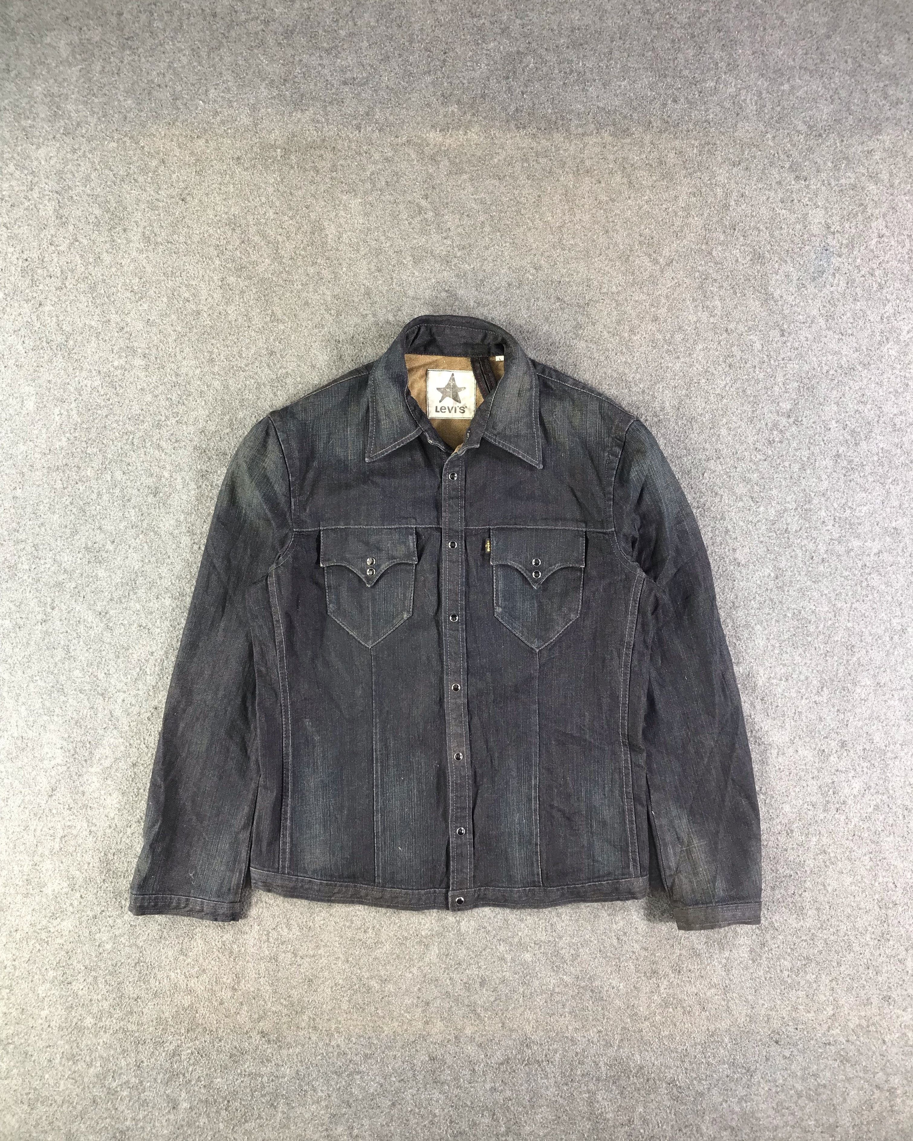 Levi's Levis Black Tag Denim Jacket -JC192 Size US L / EU 52-54 / 3 - 1 Thumbnail