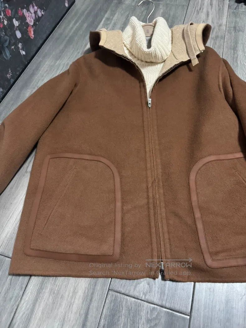 Loro Piana LORO PIANA Double-Sided Cashmere Hooded Leather Patch Jack Size XS / US 0-2 / IT 36-38 - 5 Thumbnail