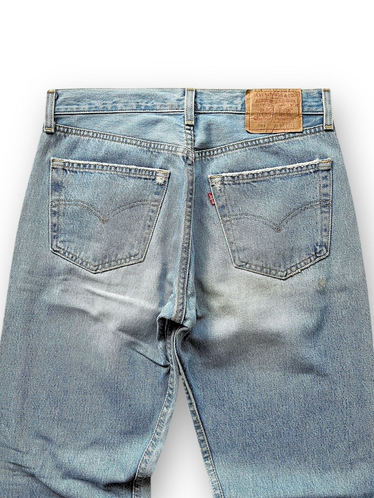 Levi's 98’ Levi’s 501 Made In USA Distressed Denim Pants Size US 30 / EU 46 - 4 Thumbnail