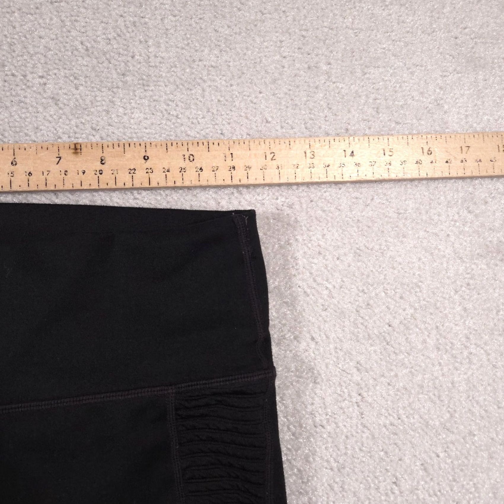 Fabletics VINTAGE High Waist Leggings Womens Small Black Ribbed Athletic Yoga Compression Pants Size 28" / US 6 / IT 42 - 6 Thumbnail