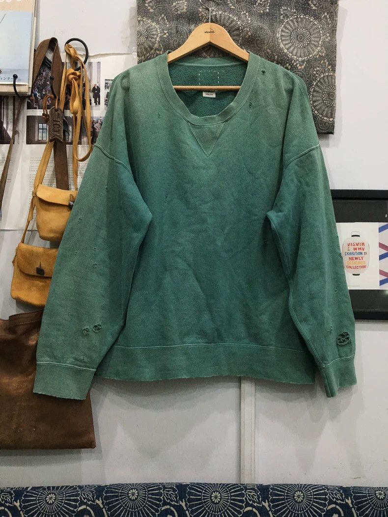 Visvim VISVIM 21SS AMPLUS CREW L/S CRASH exhibition limited damage Size US M / EU 48-50 / 2 - 1 Thumbnail