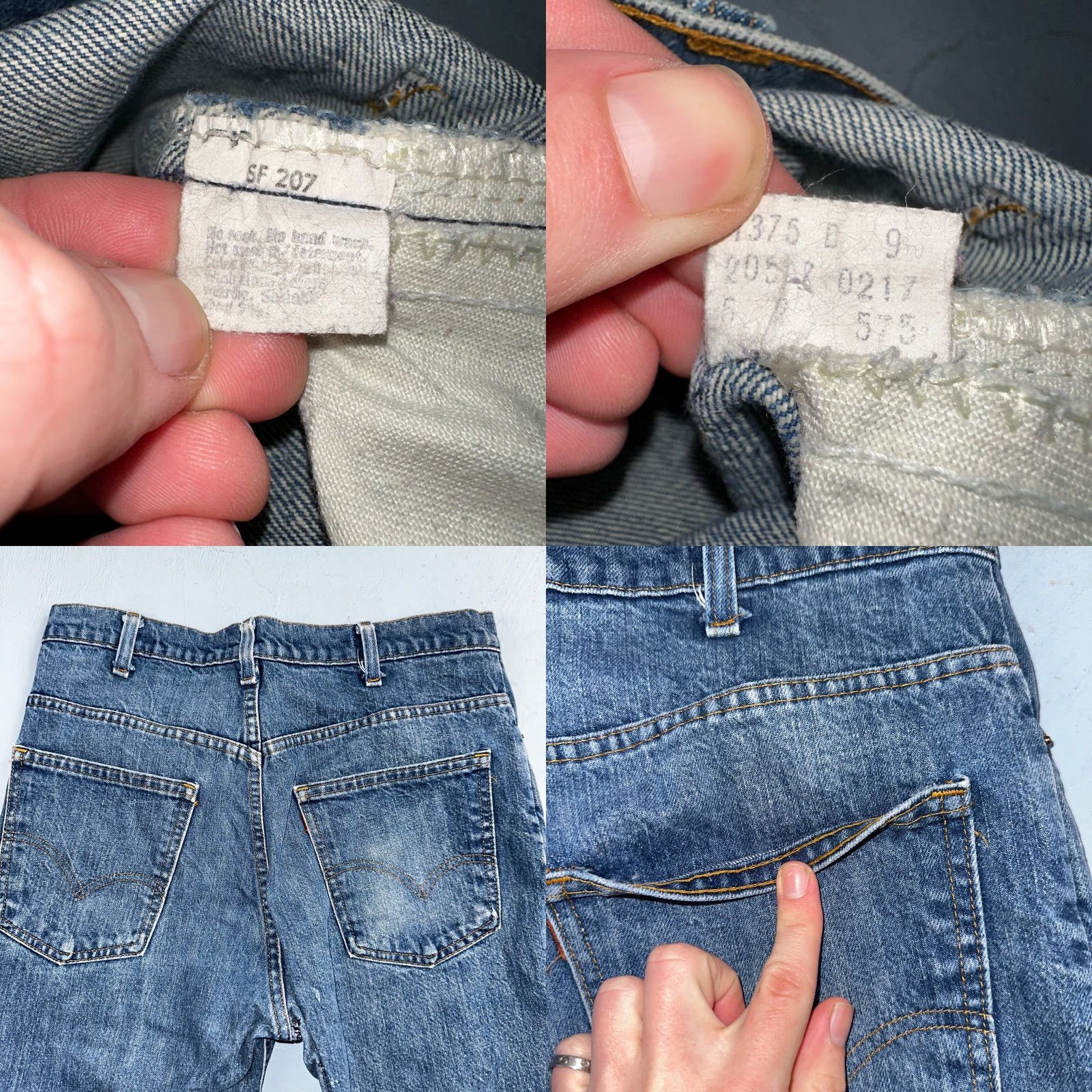 Levi's VINTAGE Levi's 517 Jeans 32x26 USA Blue Bootcut 80s Orange Tab Denim Classic Mens Size US 32 / EU 48 - 10 Thumbnail