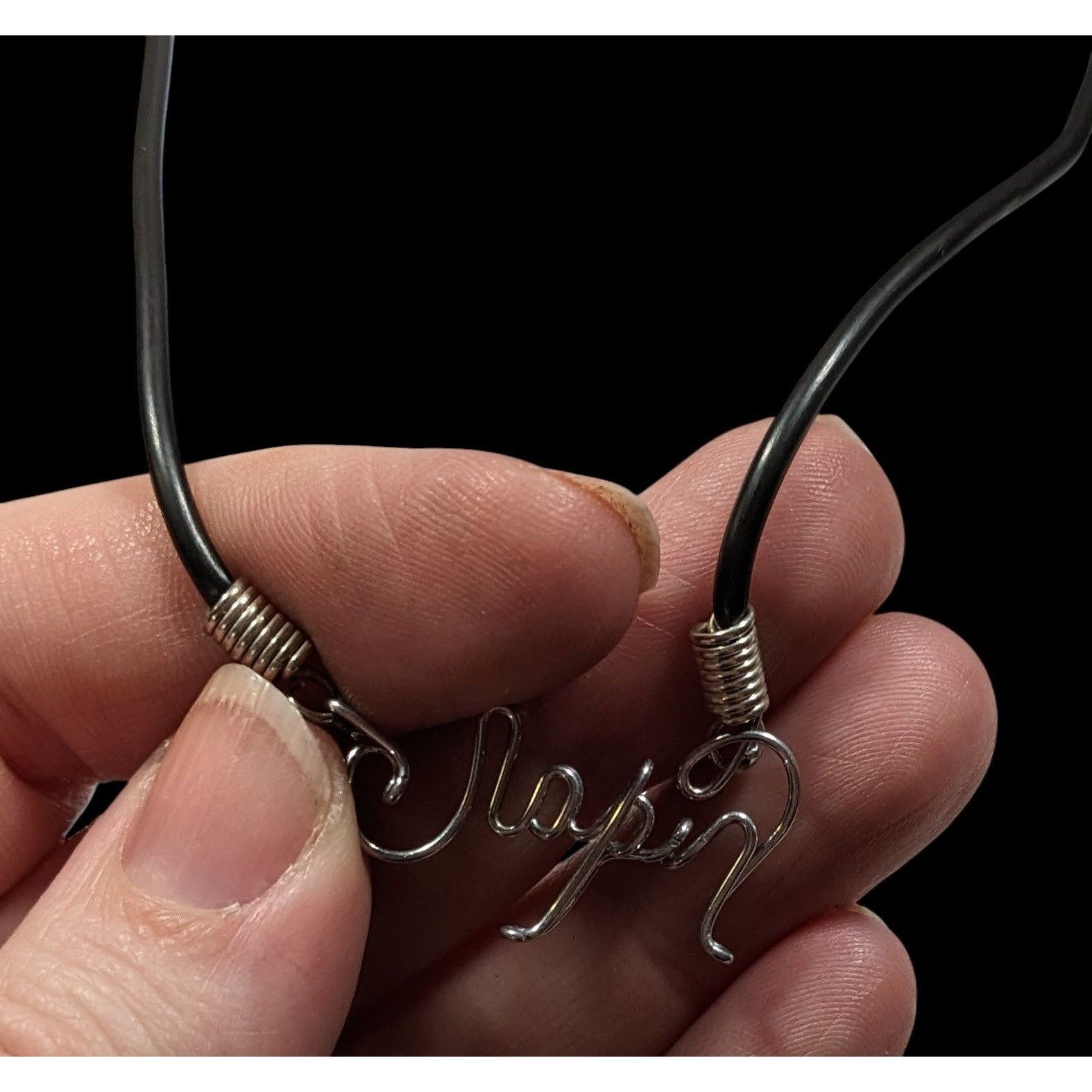 Other Wire Wrapped Cursive "Japan" Pendant Necklace Size ONE SIZE - 2 Thumbnail