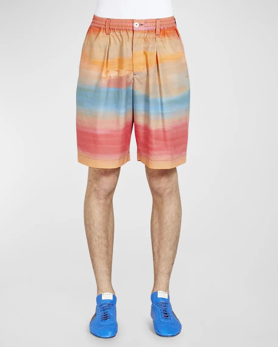 Marni o1srvl11e0724 Cotton Shorts in Multicolor Size US 32 / EU 48 - 4 Thumbnail